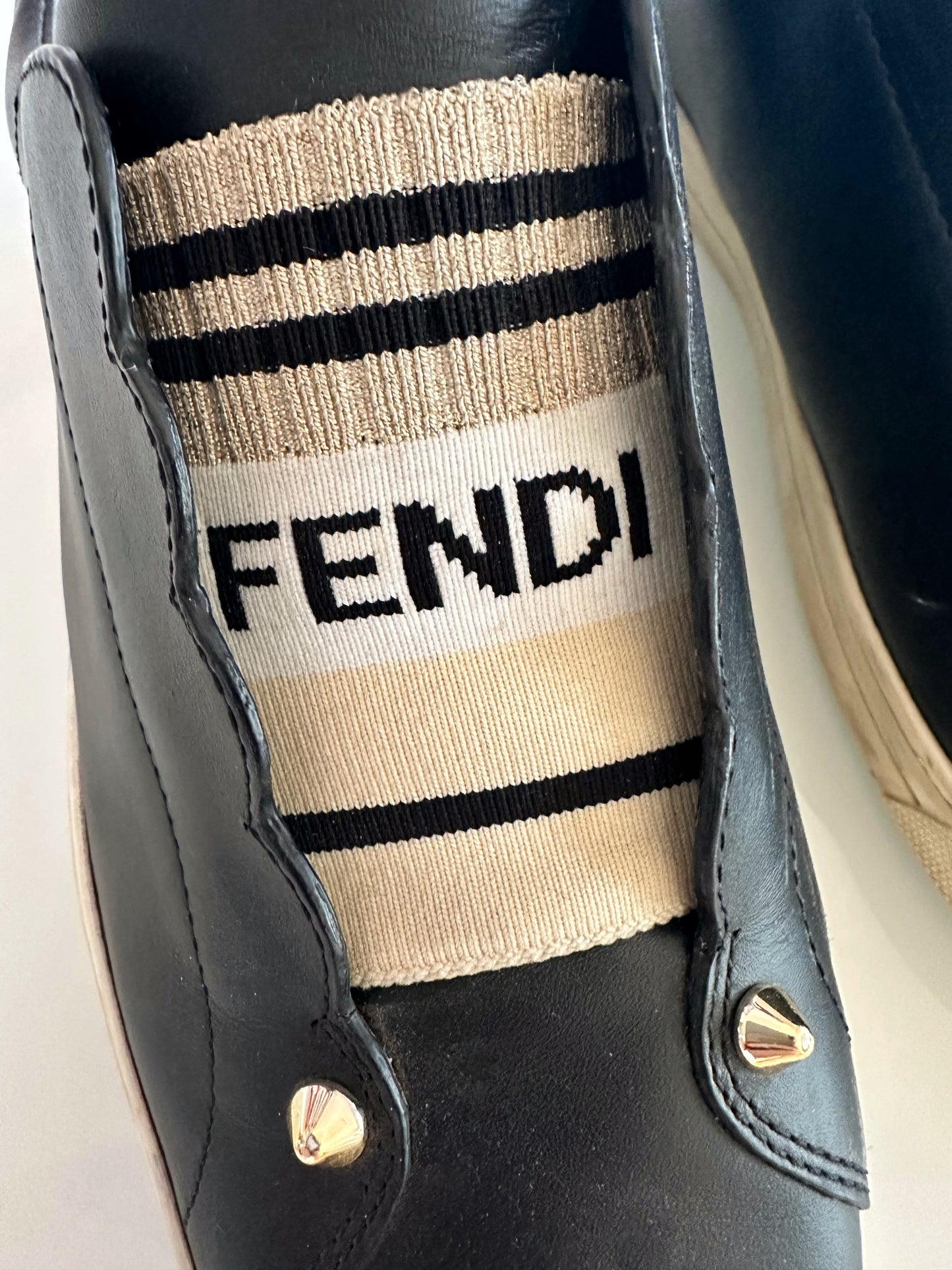 Fendi Logo Sneakers (37.5 EU)