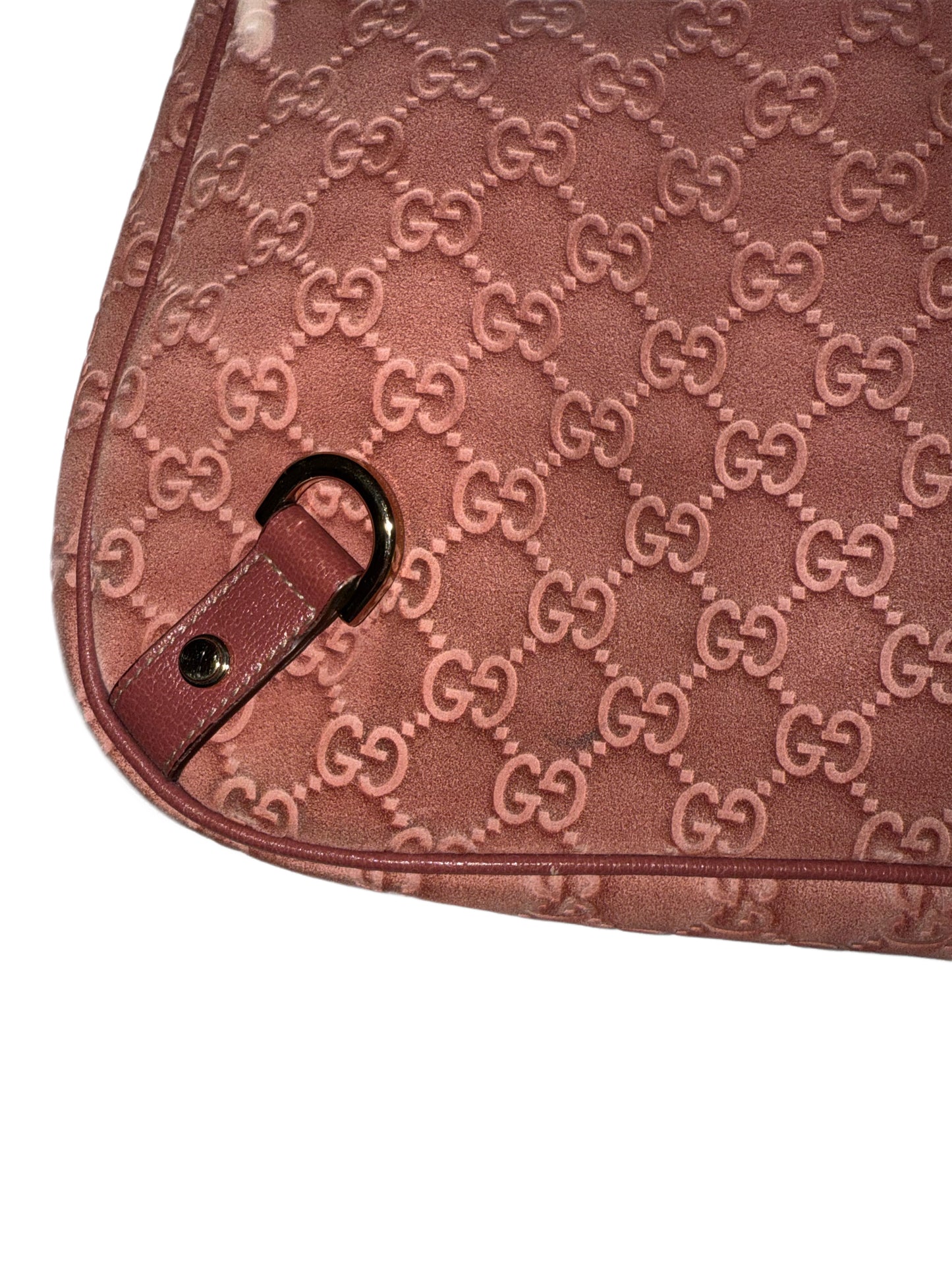 Red Suede Gucci Tote