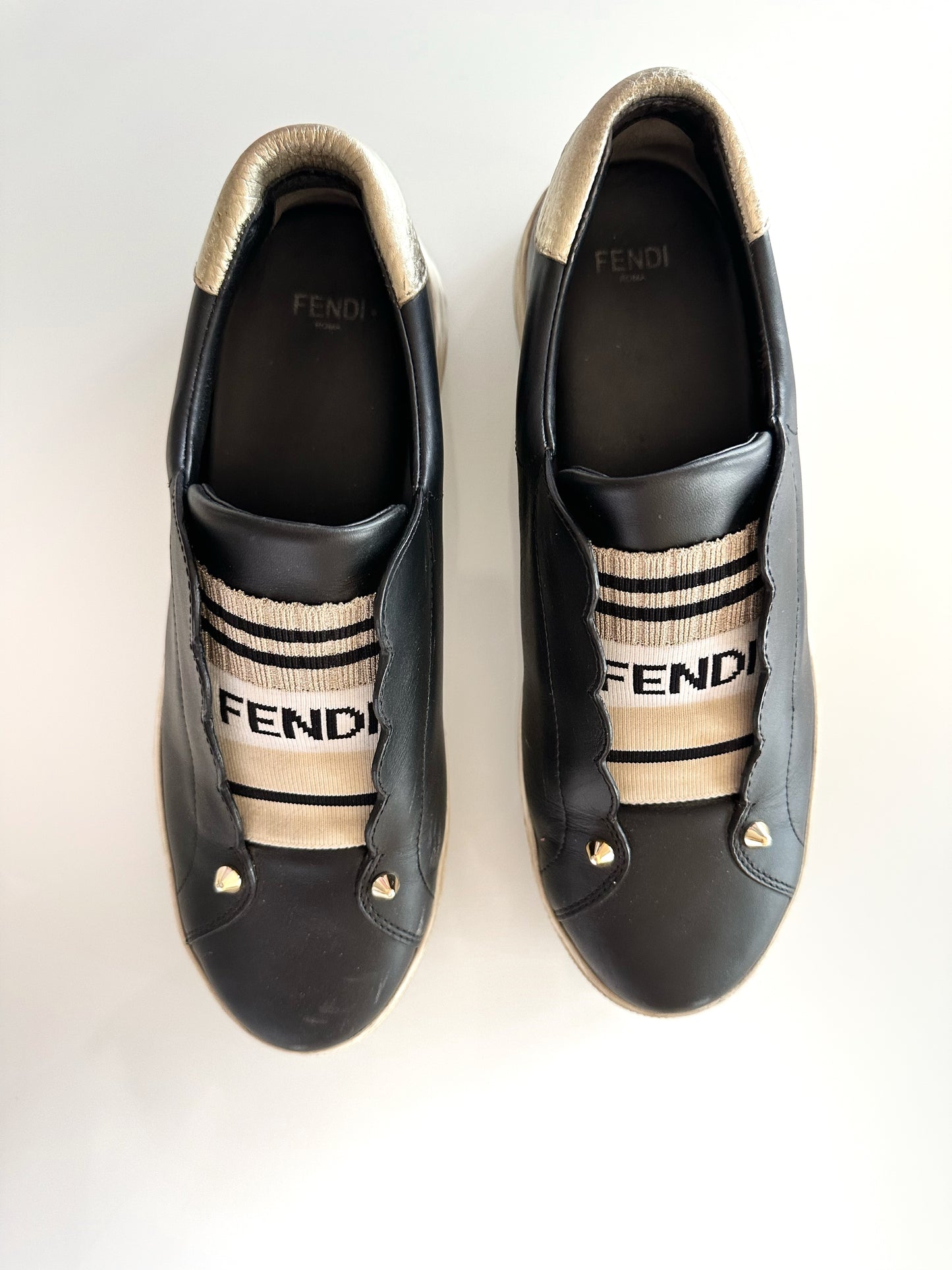Fendi Logo Sneakers (37.5 EU)