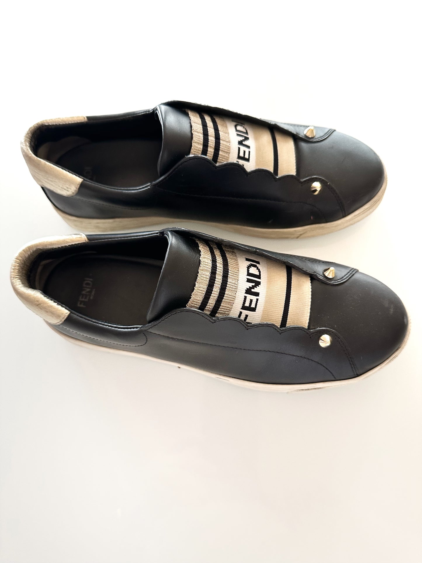 Fendi Logo Sneakers (37.5 EU)