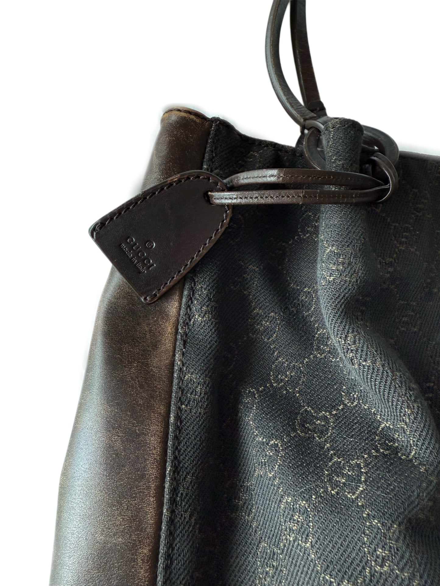 Chocolate Brown Gucci Tote