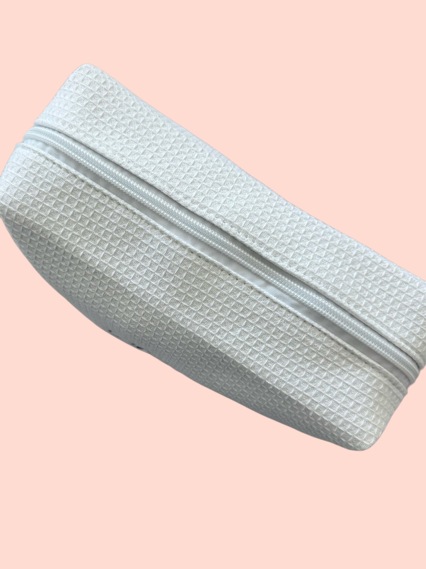Custom Waffle Embroidered Pouch