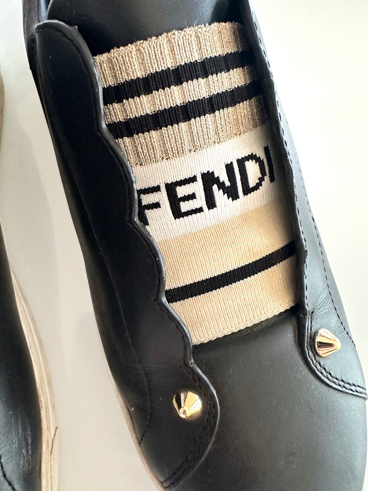Fendi Logo Sneakers (37.5 EU)