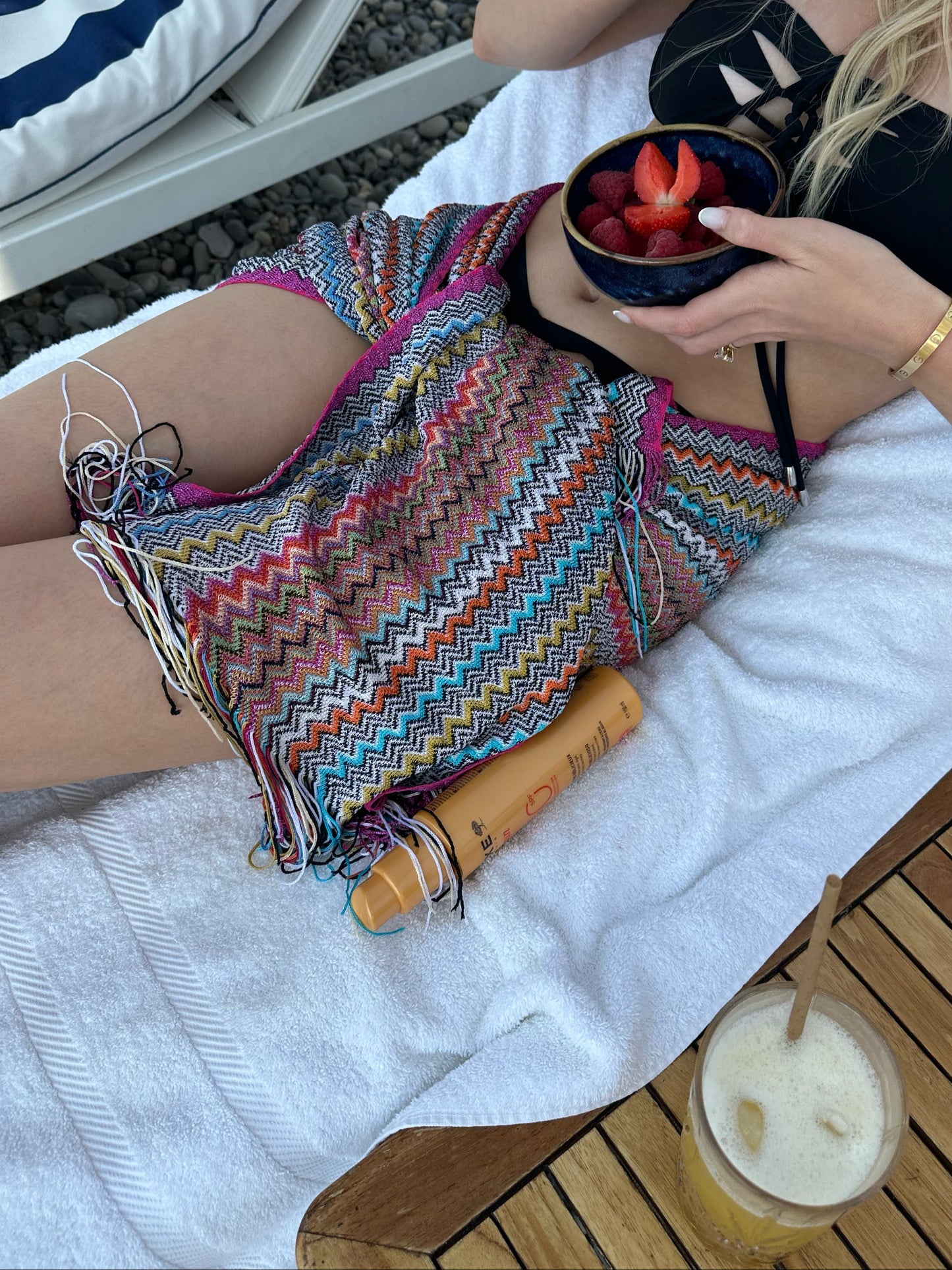 Multi-Colored Missoni Fringe Wrap/Scarf