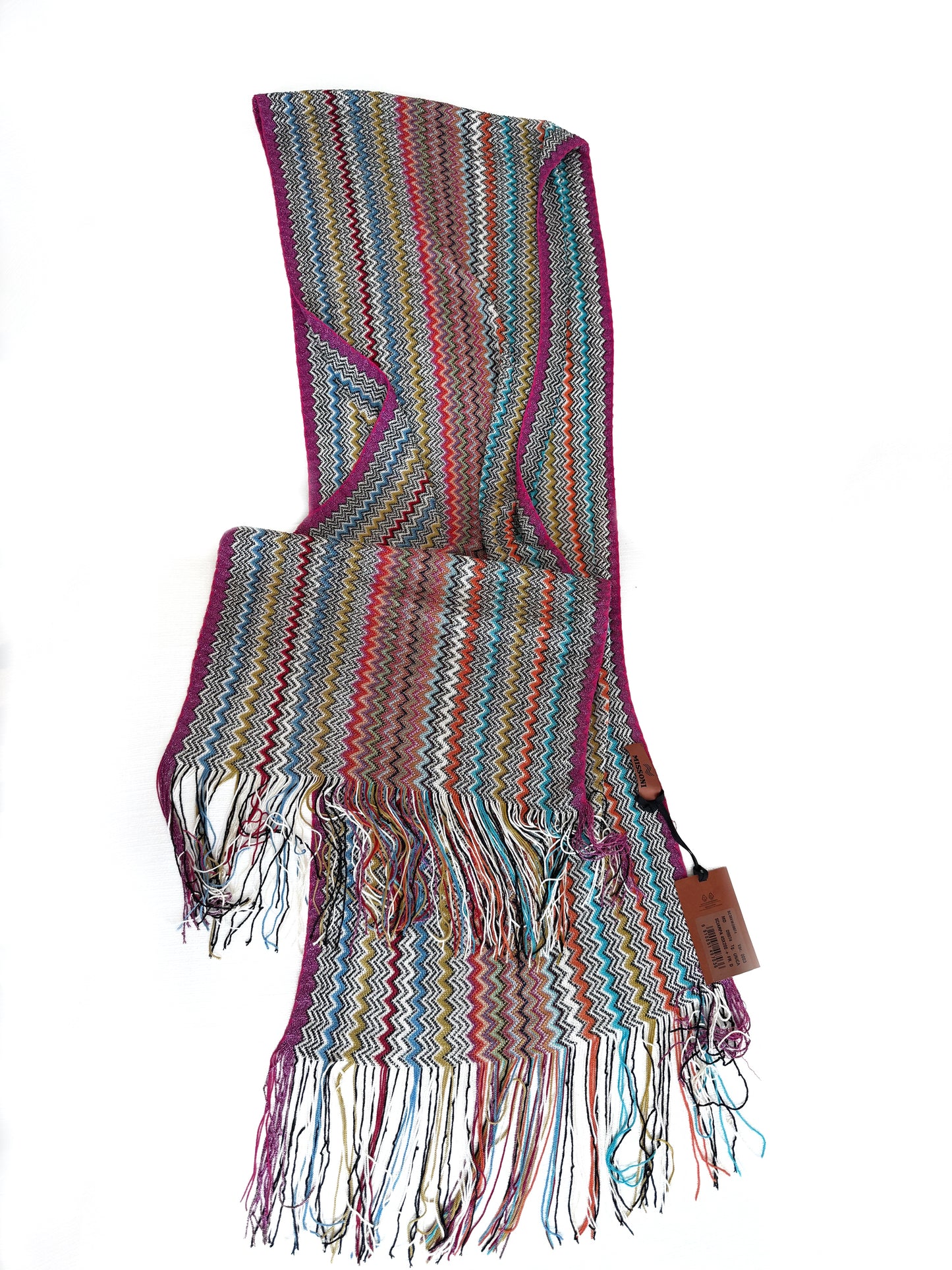 Multi-Colored Missoni Fringe Wrap/Scarf