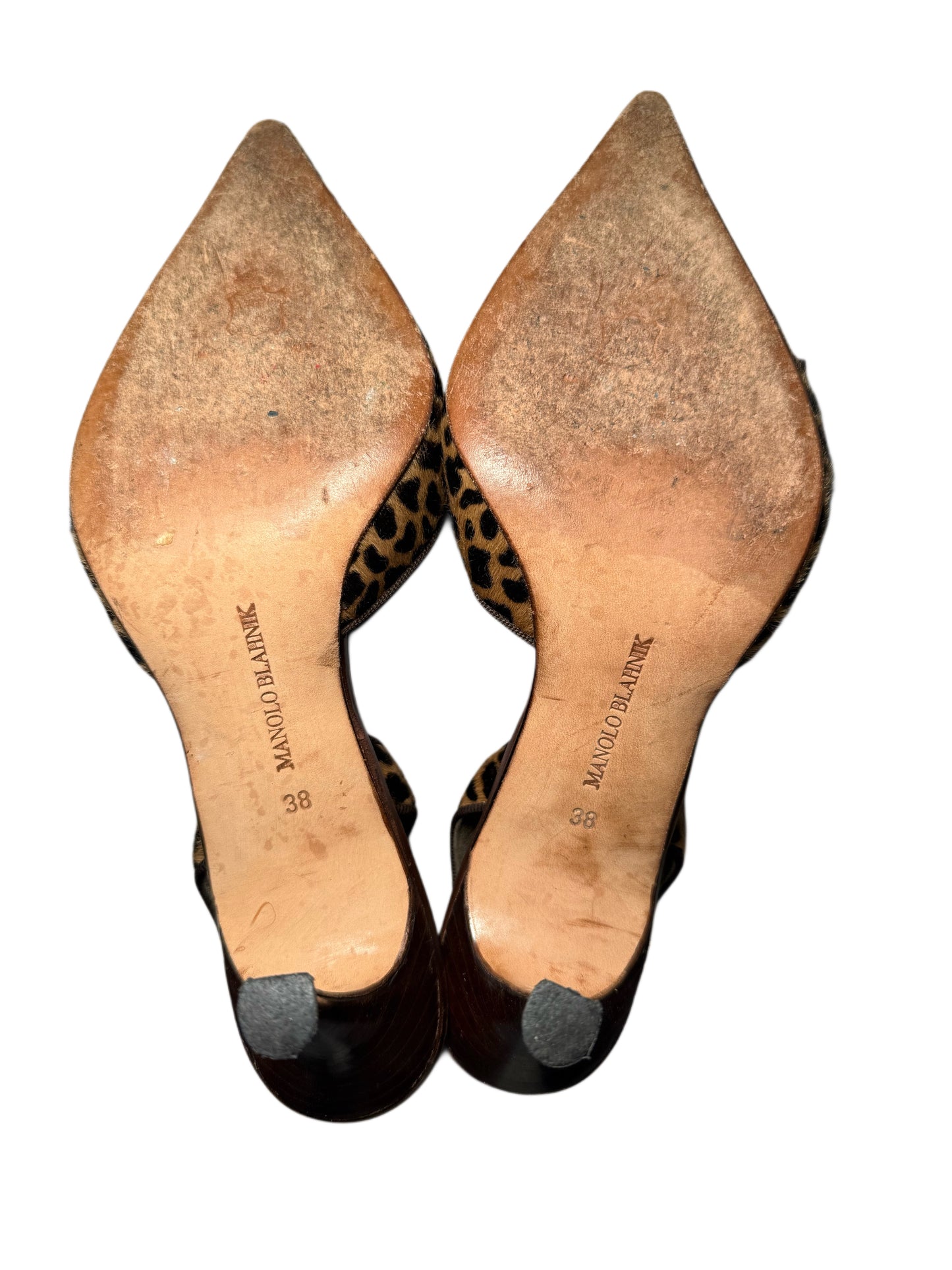 Ponyhair Manolo Blahnik Kitten Heels (38)