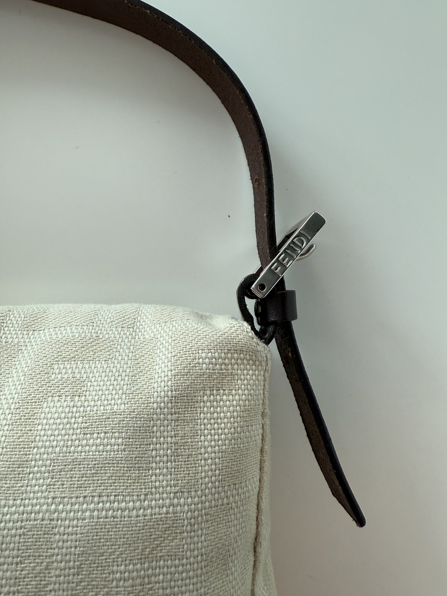 Cream Fendi Baguette