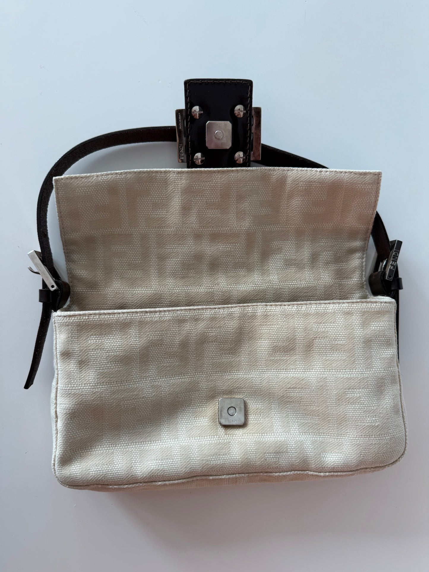 Cream Fendi Baguette