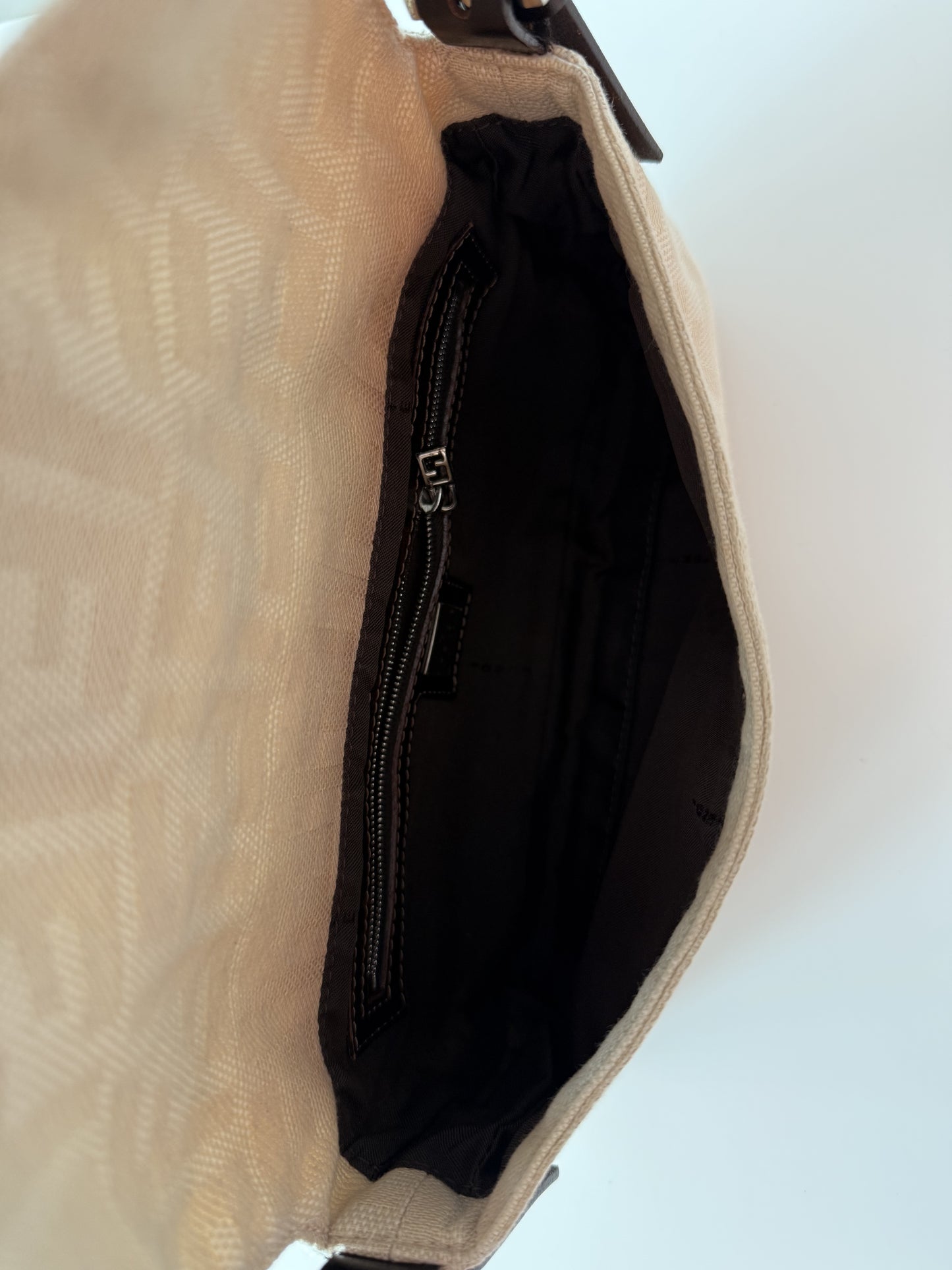 Cream Fendi Baguette