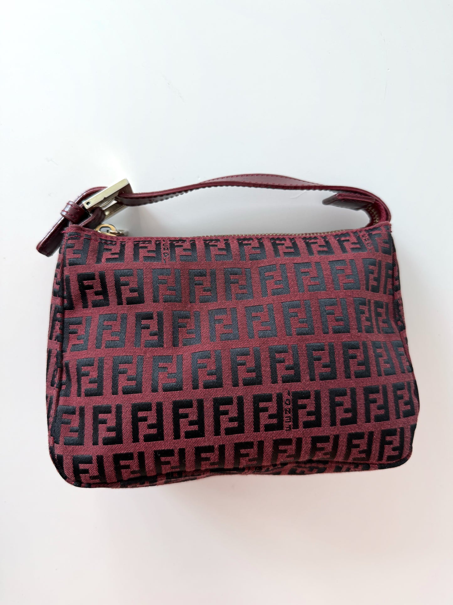 Maroon Fendi Handbag