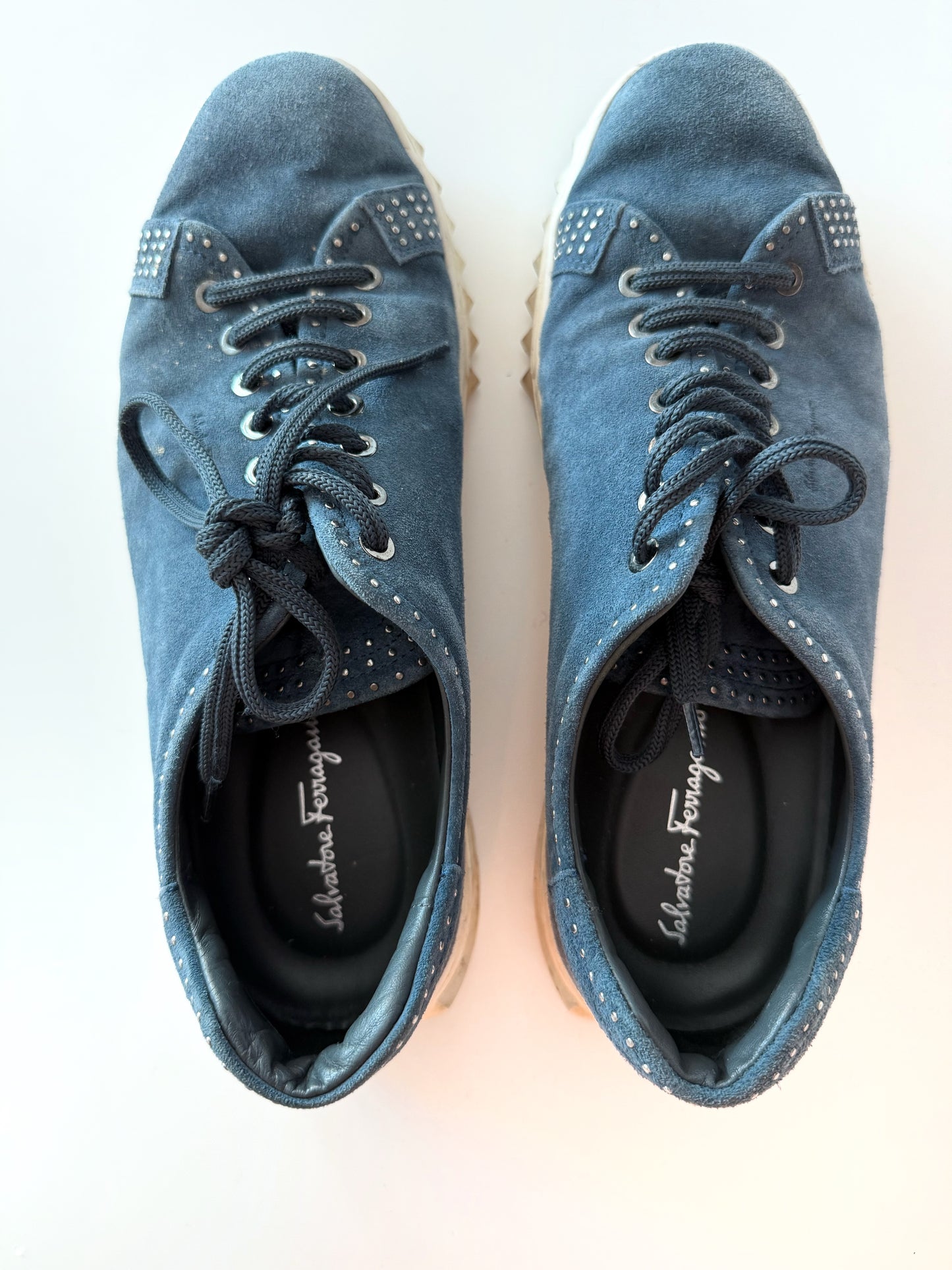 Blue Ferragamo Men's Sneakers (US 10)