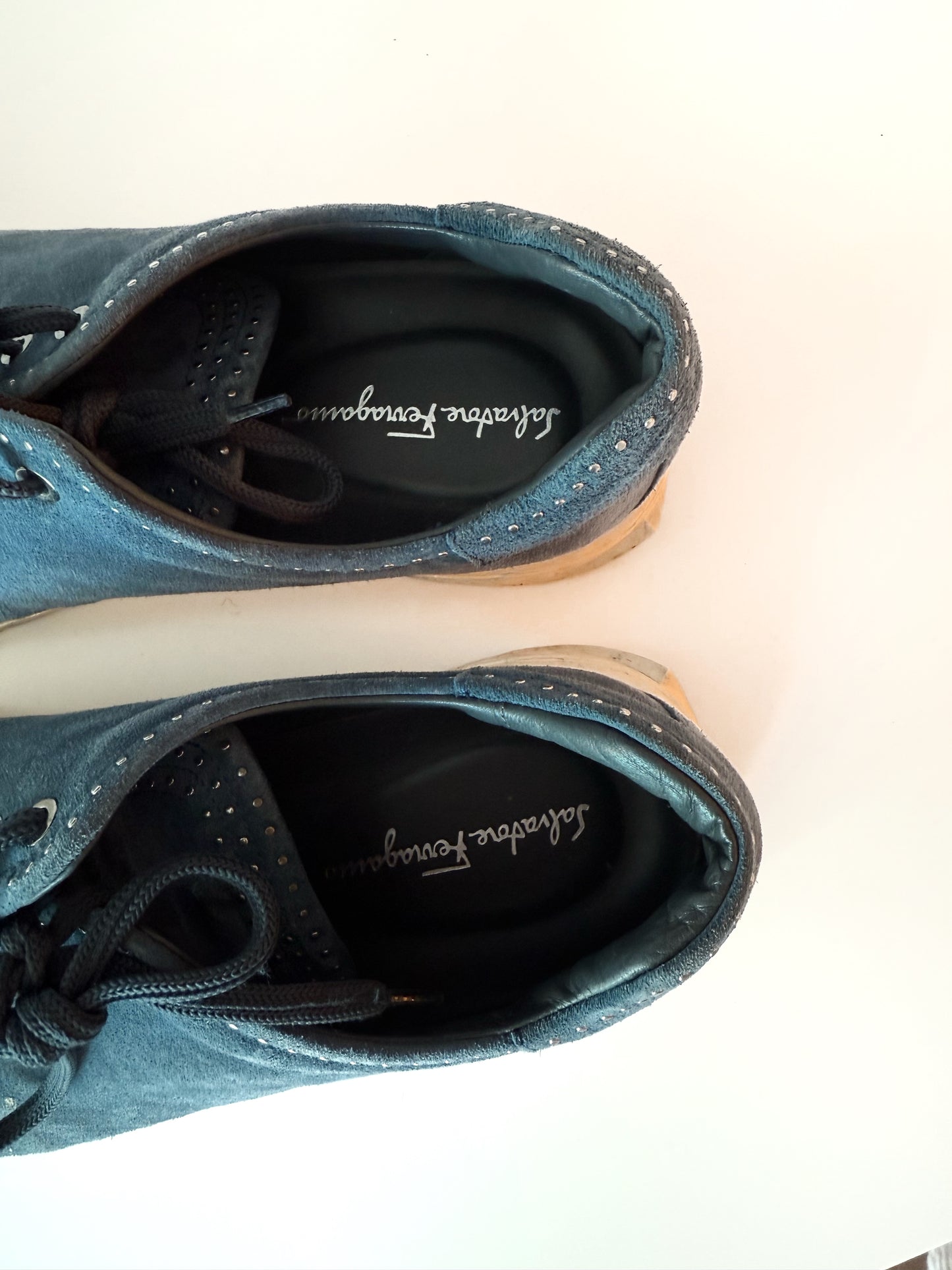 Blue Ferragamo Men's Sneakers (US 10)