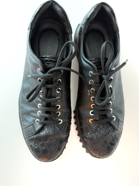 Black Ferragamo Men's Sneakers (US 10)