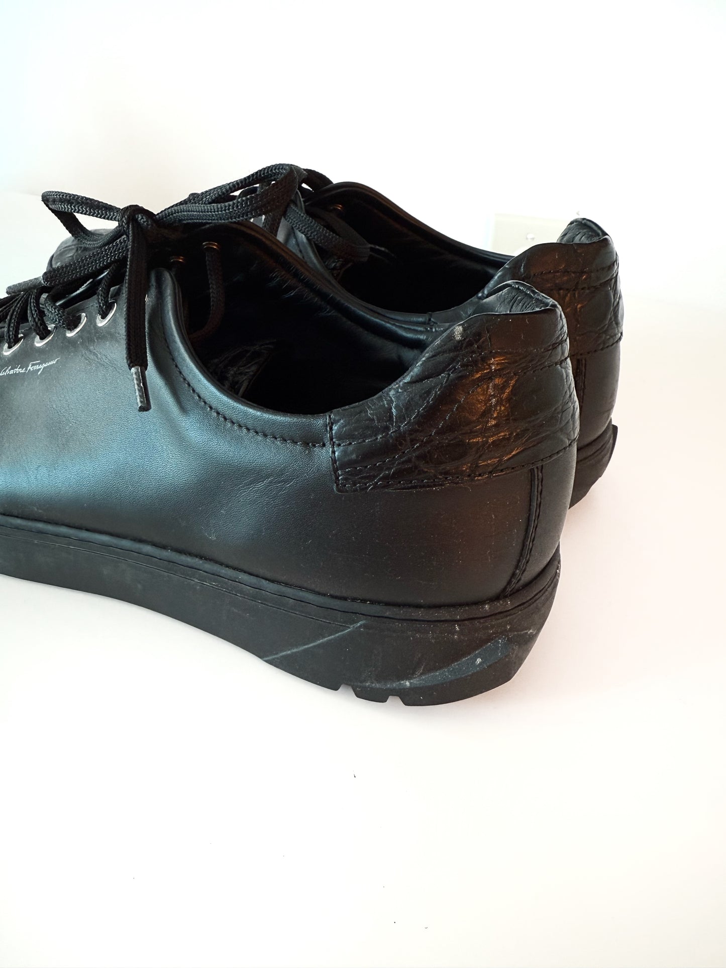 Black Ferragamo Men's Sneakers (US 10)