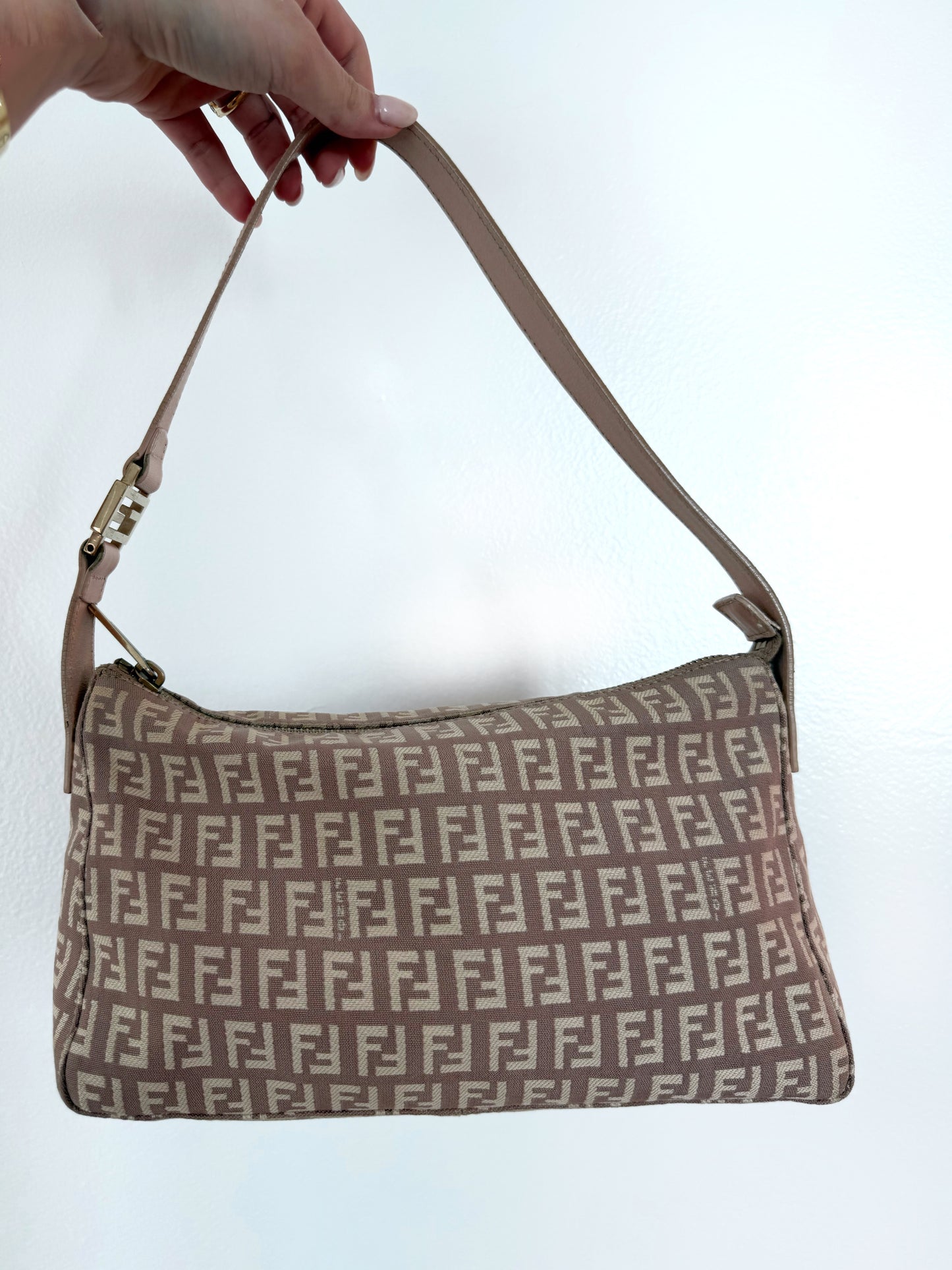 Mauve Fendi Logo Bag