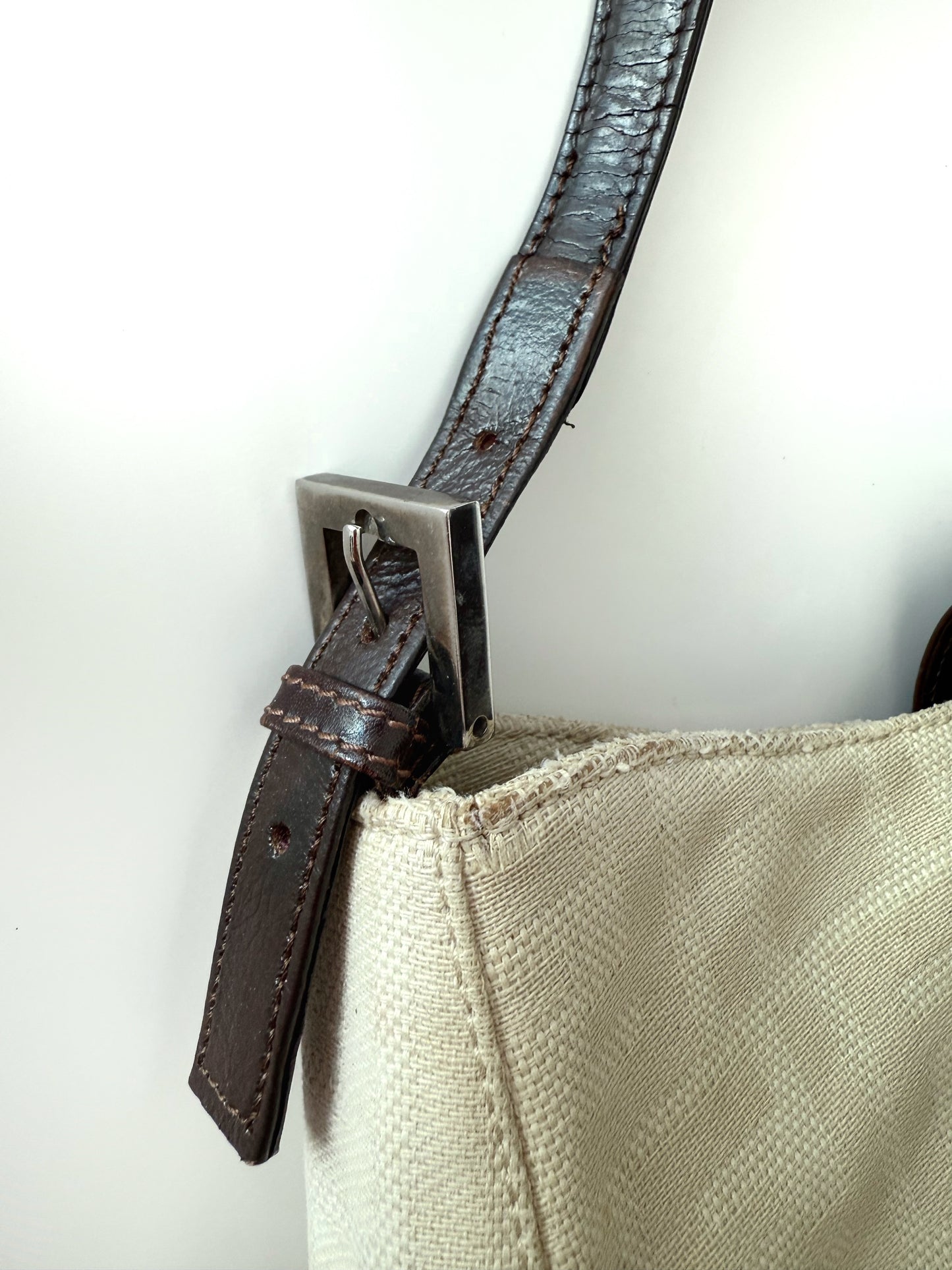 Beige Fendi Mama Baguette