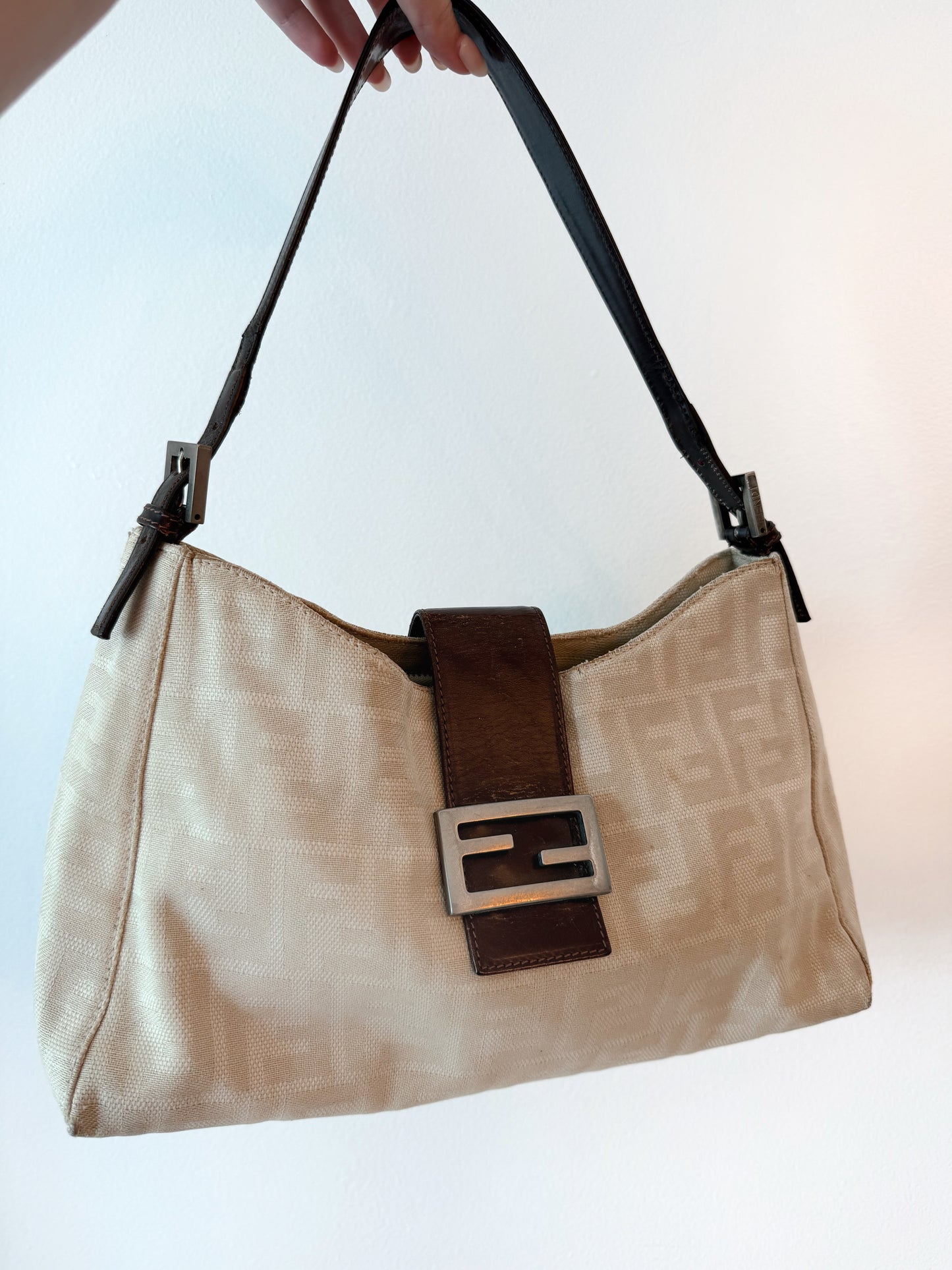 Beige Fendi Mama Baguette