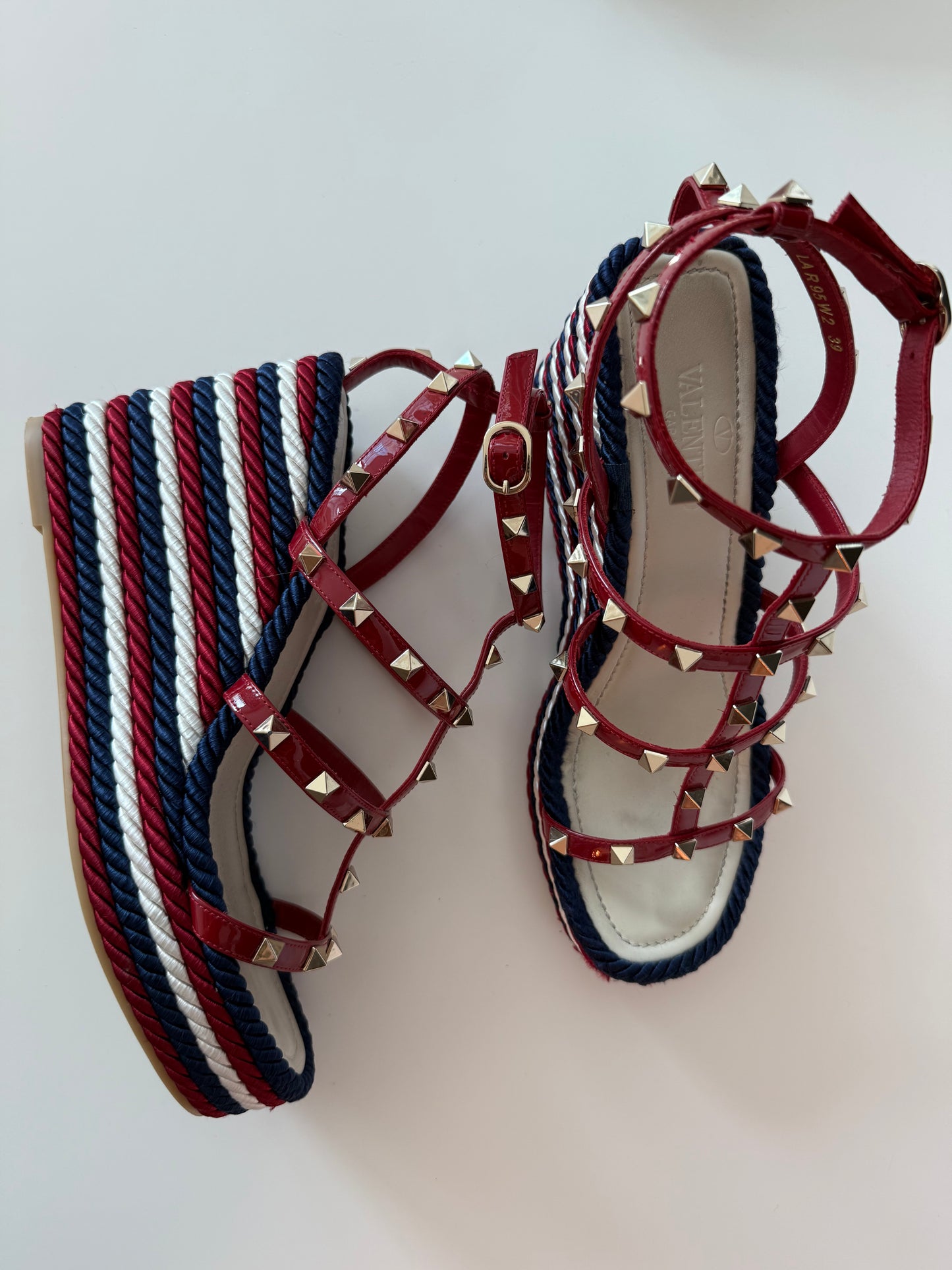 Valentino Garavani Stud Wedges (Size 39)