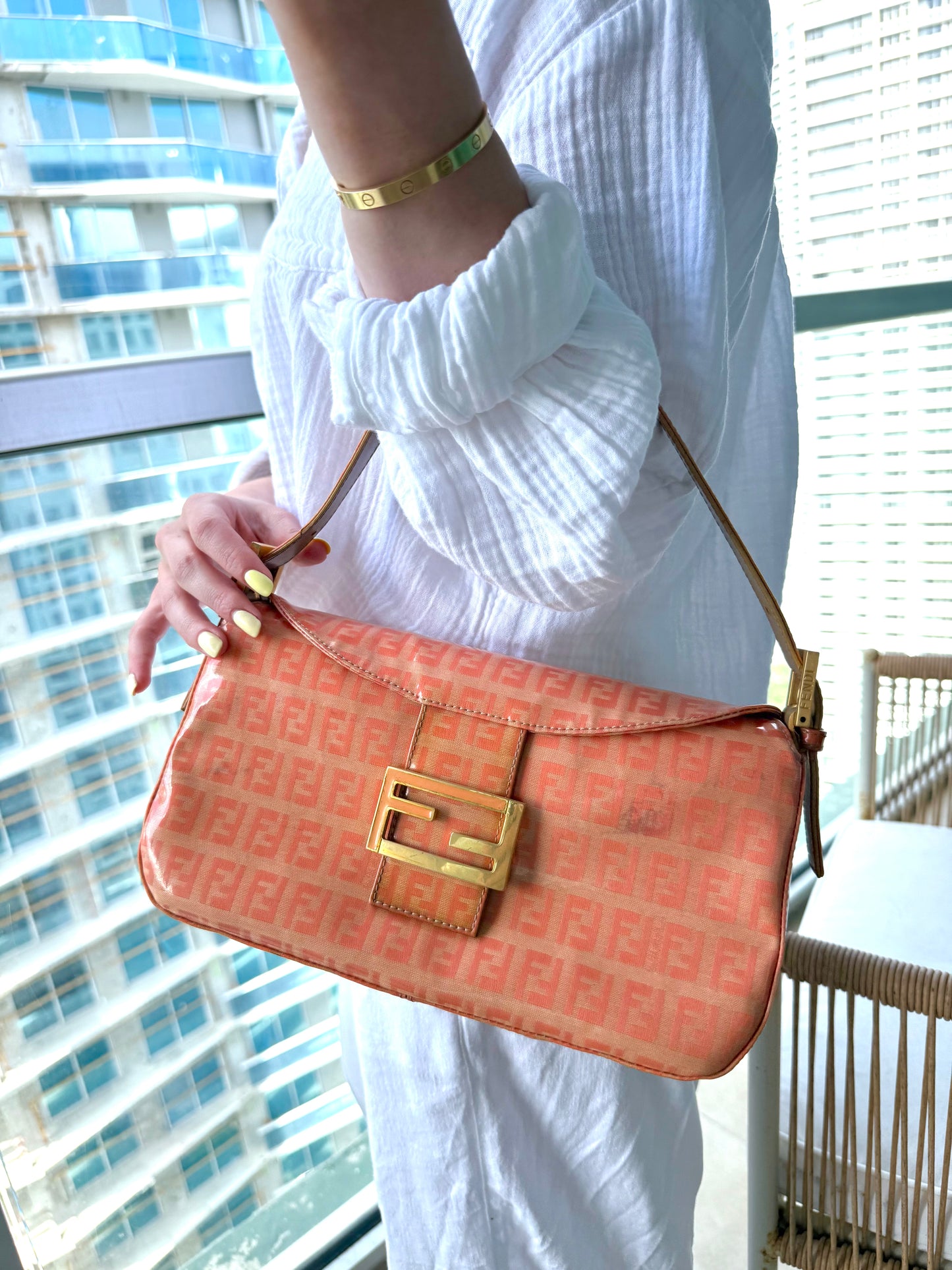 Orange Fendi Baguette