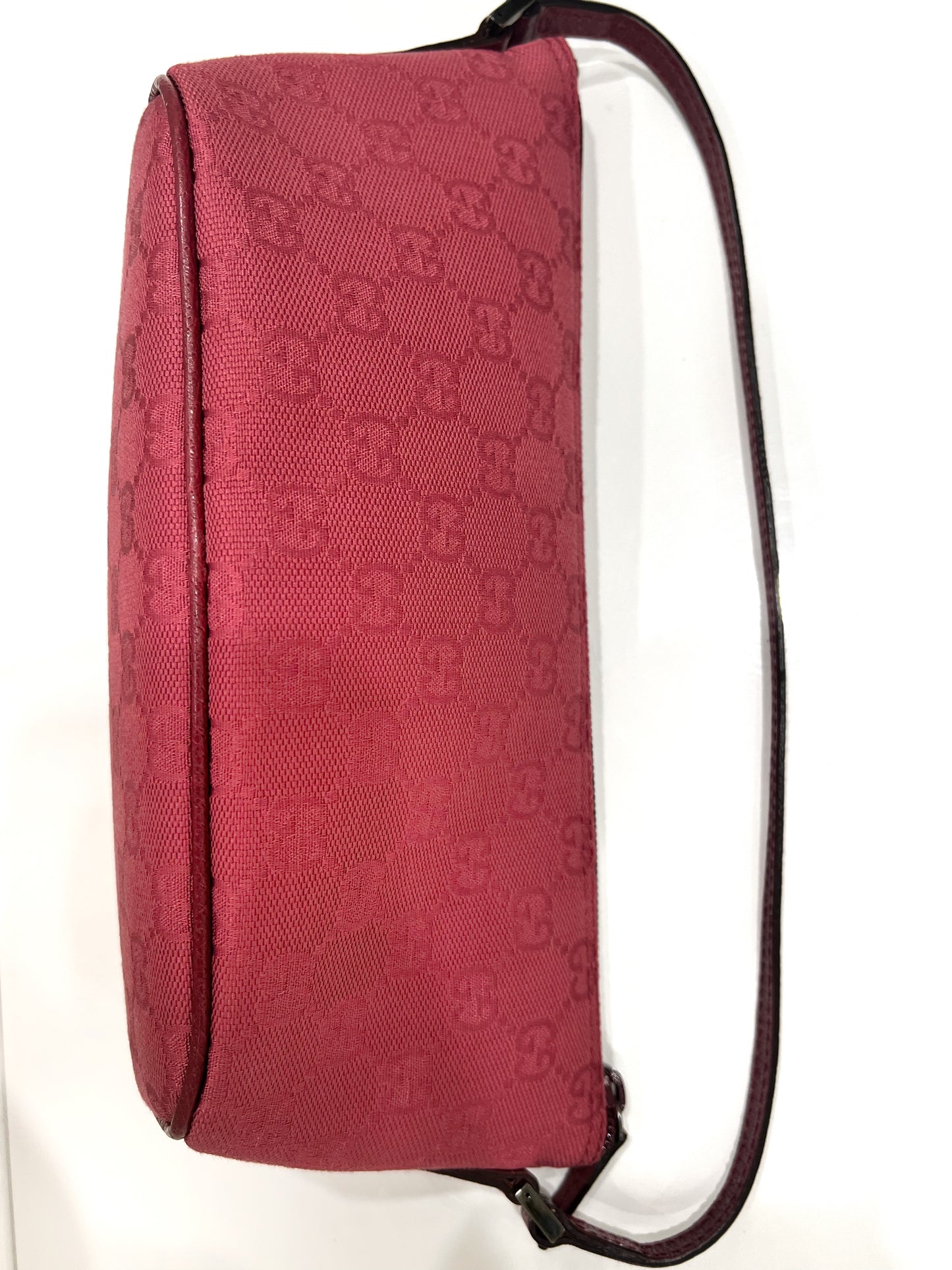 Deep Pink Gucci Monogram Shoulder Bag