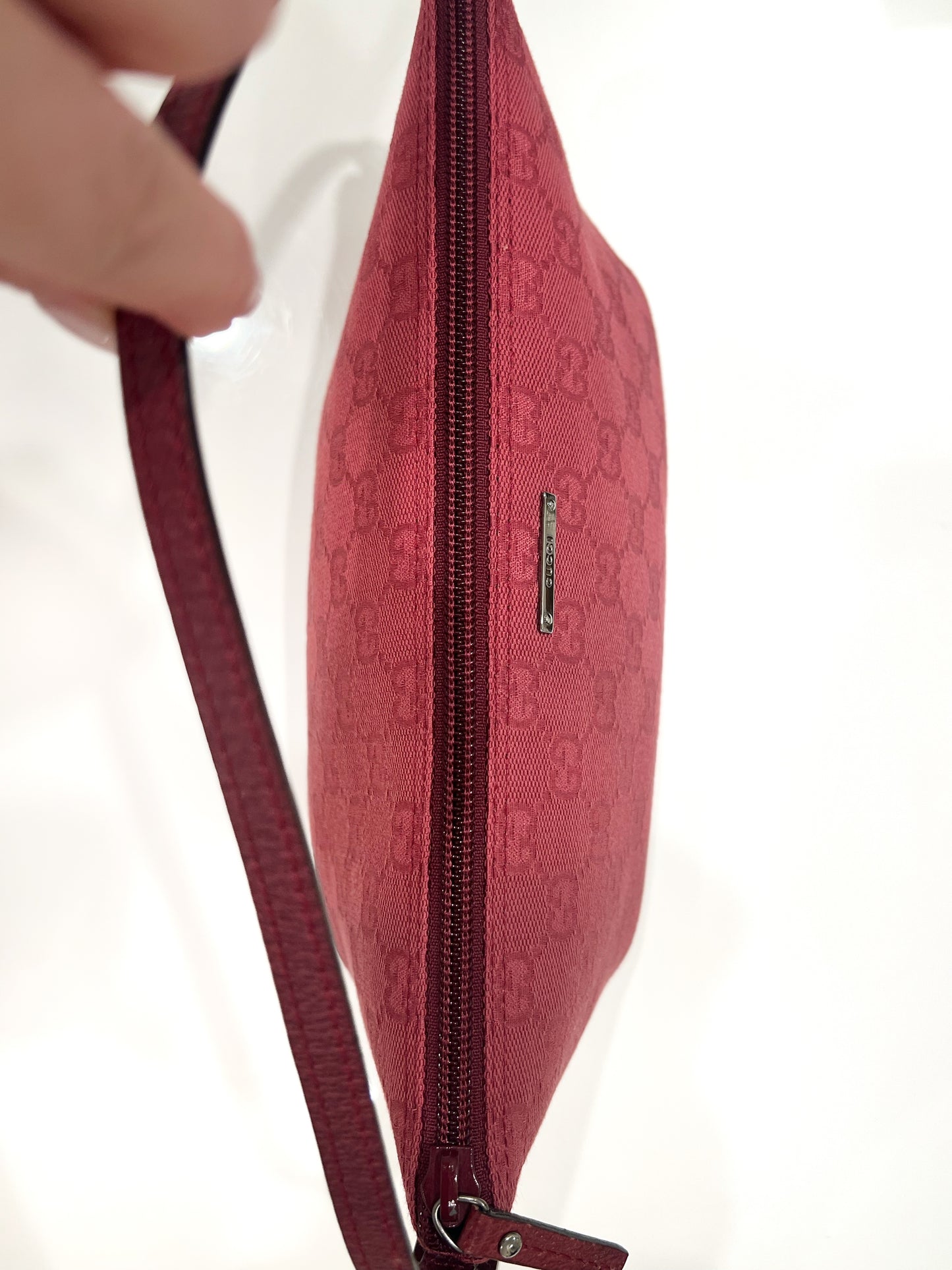Deep Pink Gucci Monogram Shoulder Bag