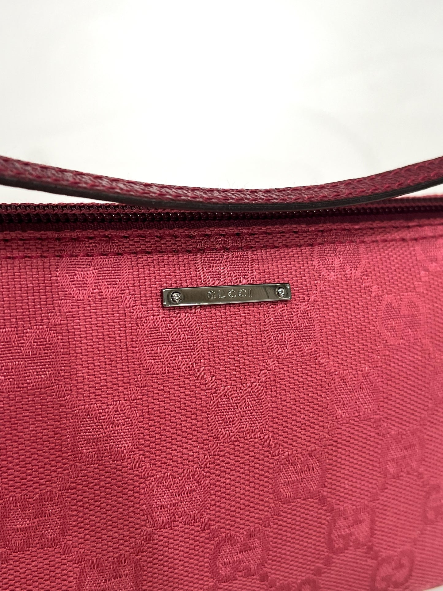 Deep Pink Gucci Monogram Shoulder Bag