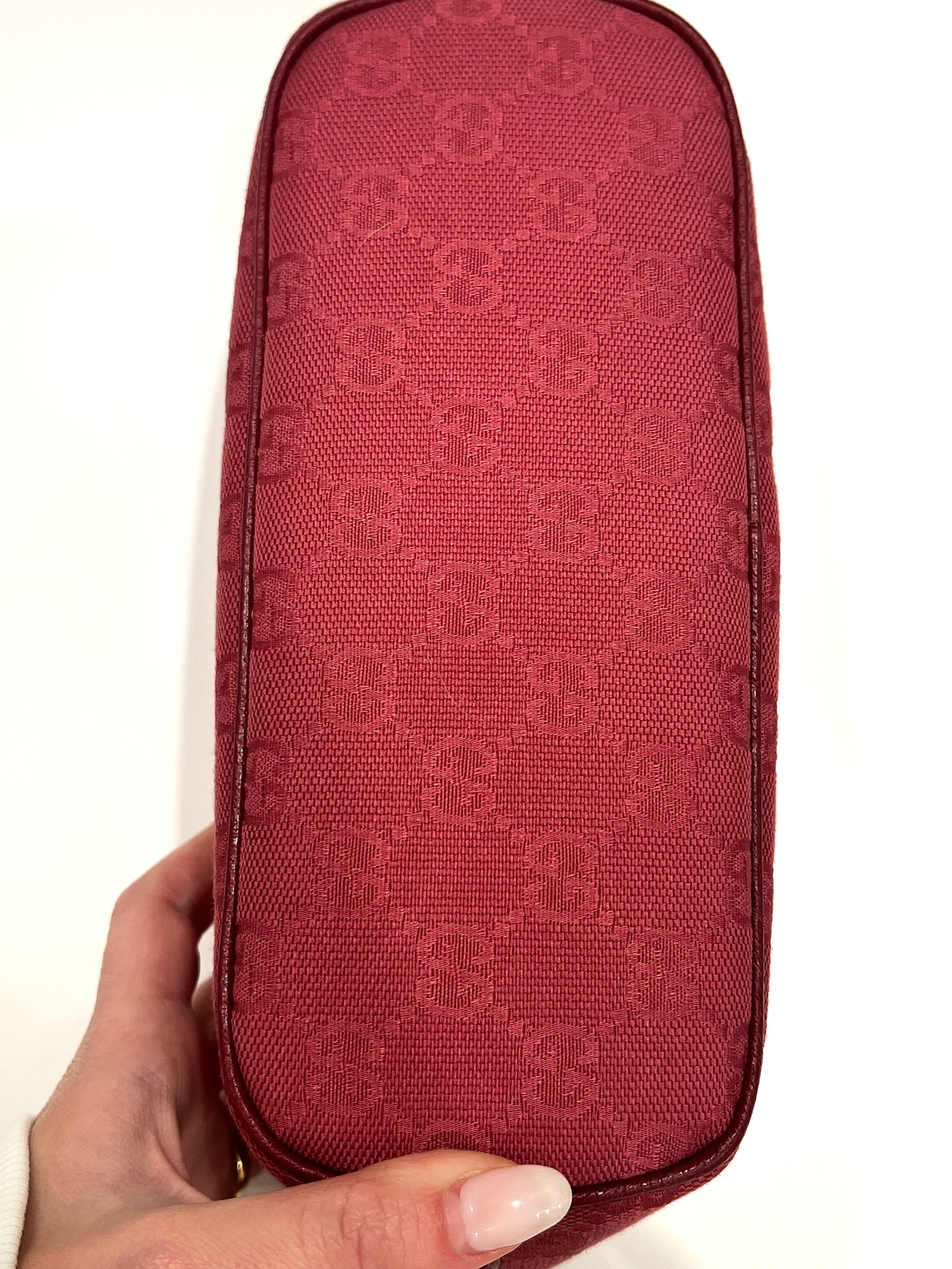 Deep Pink Gucci Monogram Shoulder Bag