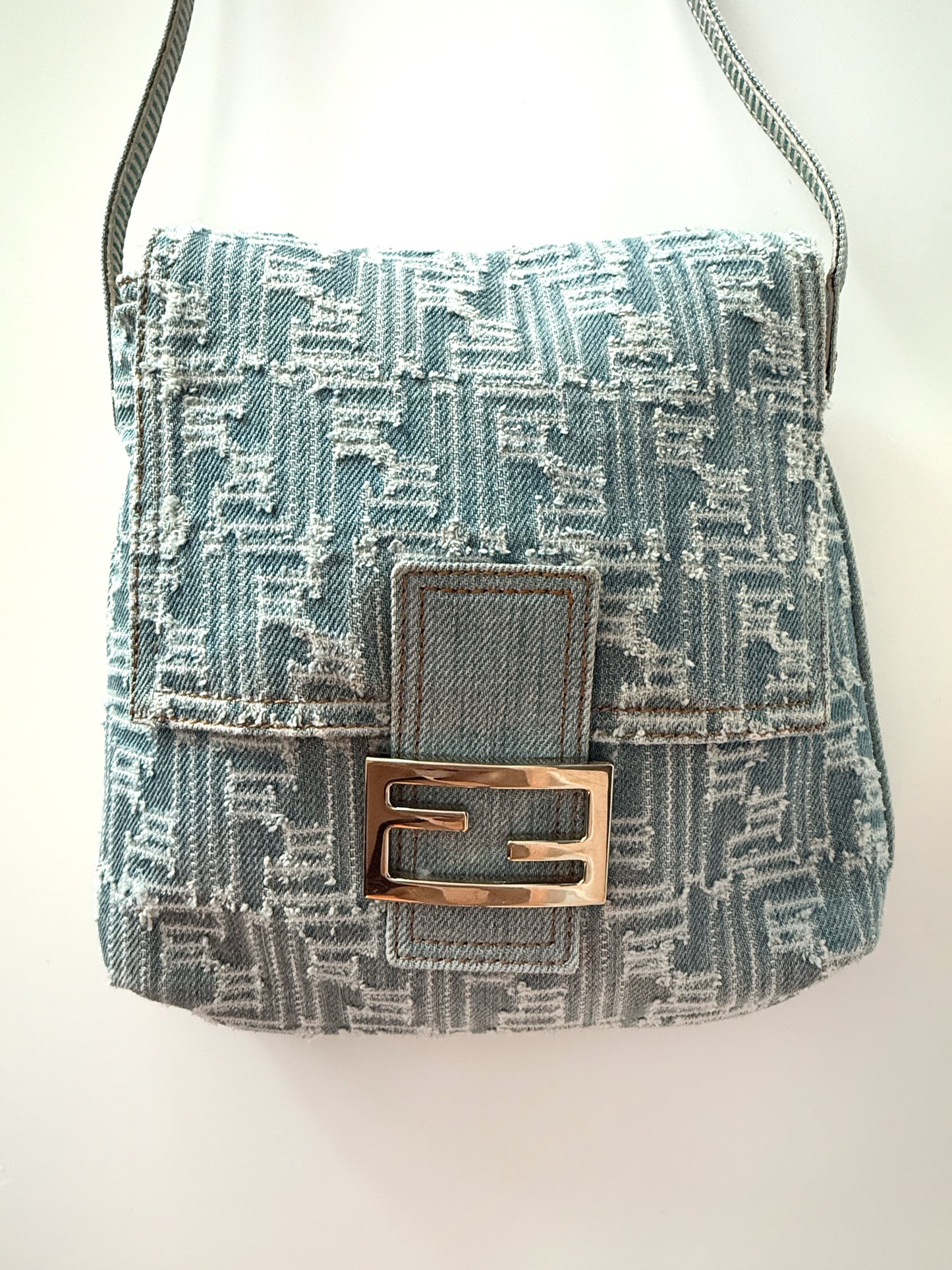 Denim Fendi Monogram Bag