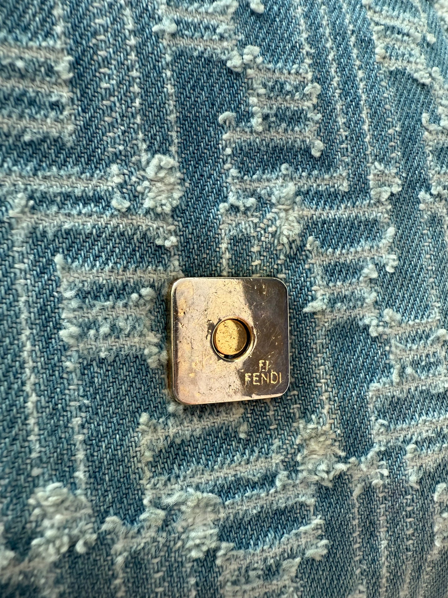Denim Fendi Monogram Bag