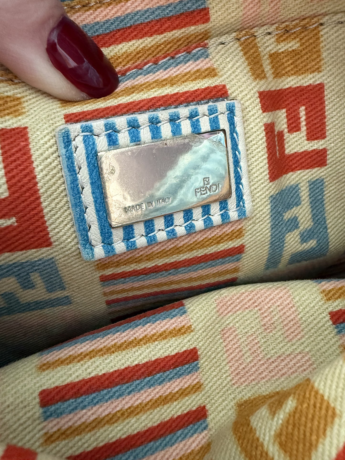 Denim Fendi Monogram Bag