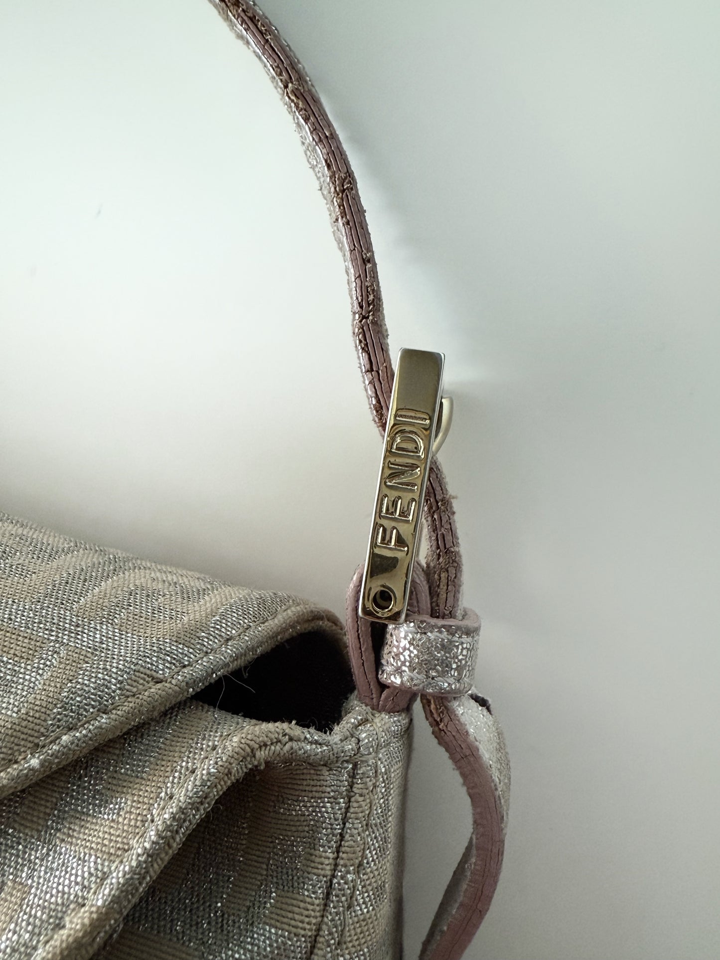 Champagne Shimmer Fendi Baguette