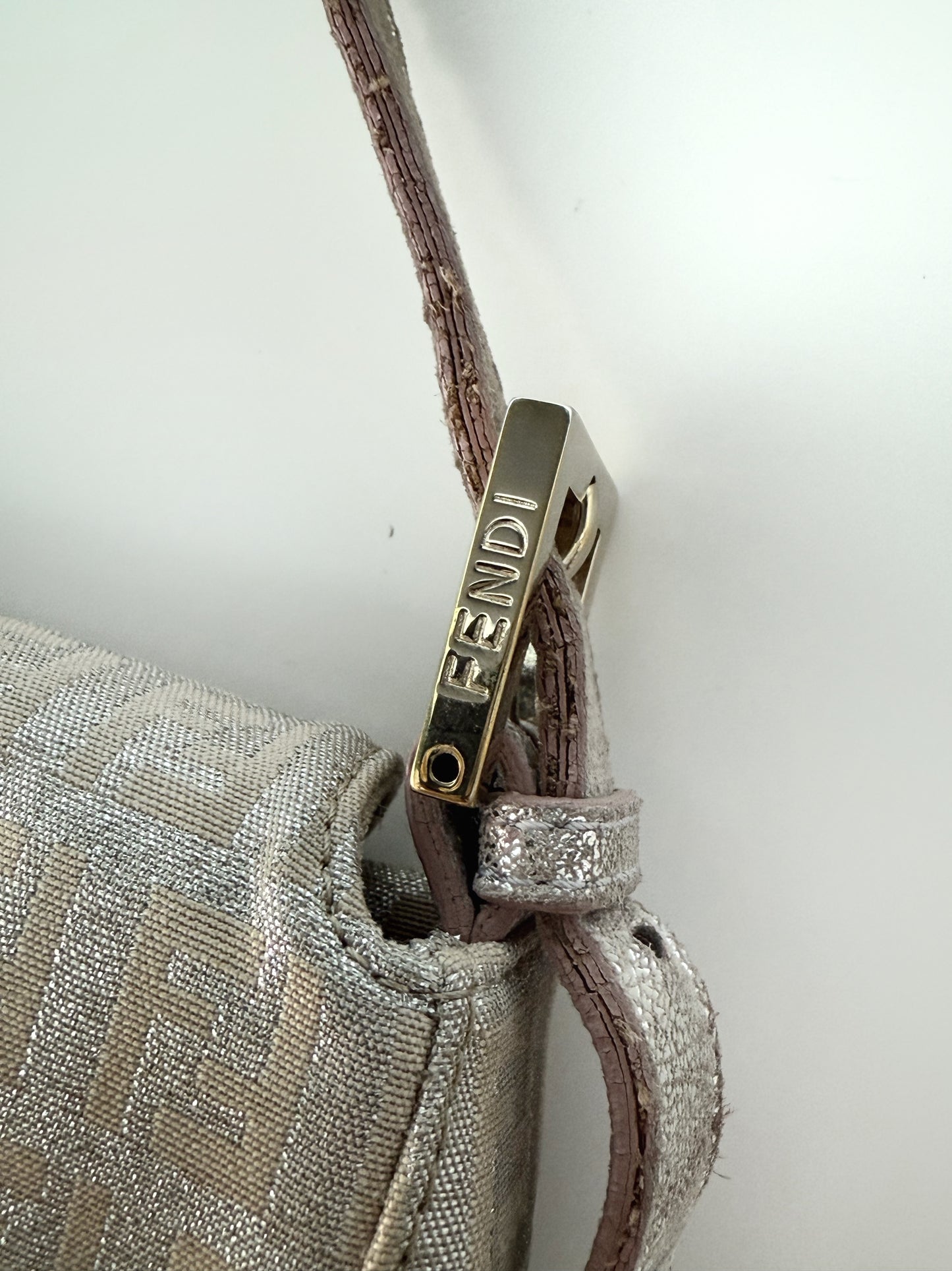 Champagne Shimmer Fendi Baguette