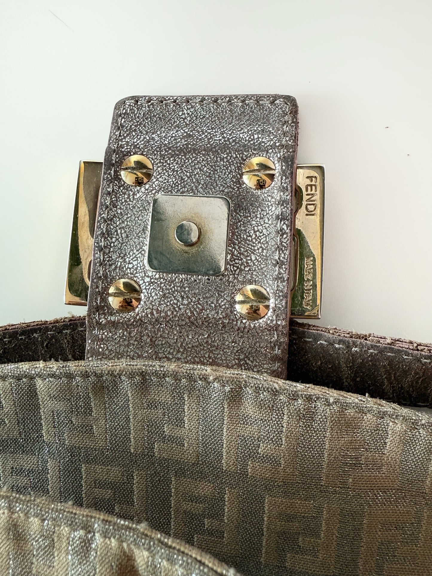Champagne Shimmer Fendi Baguette
