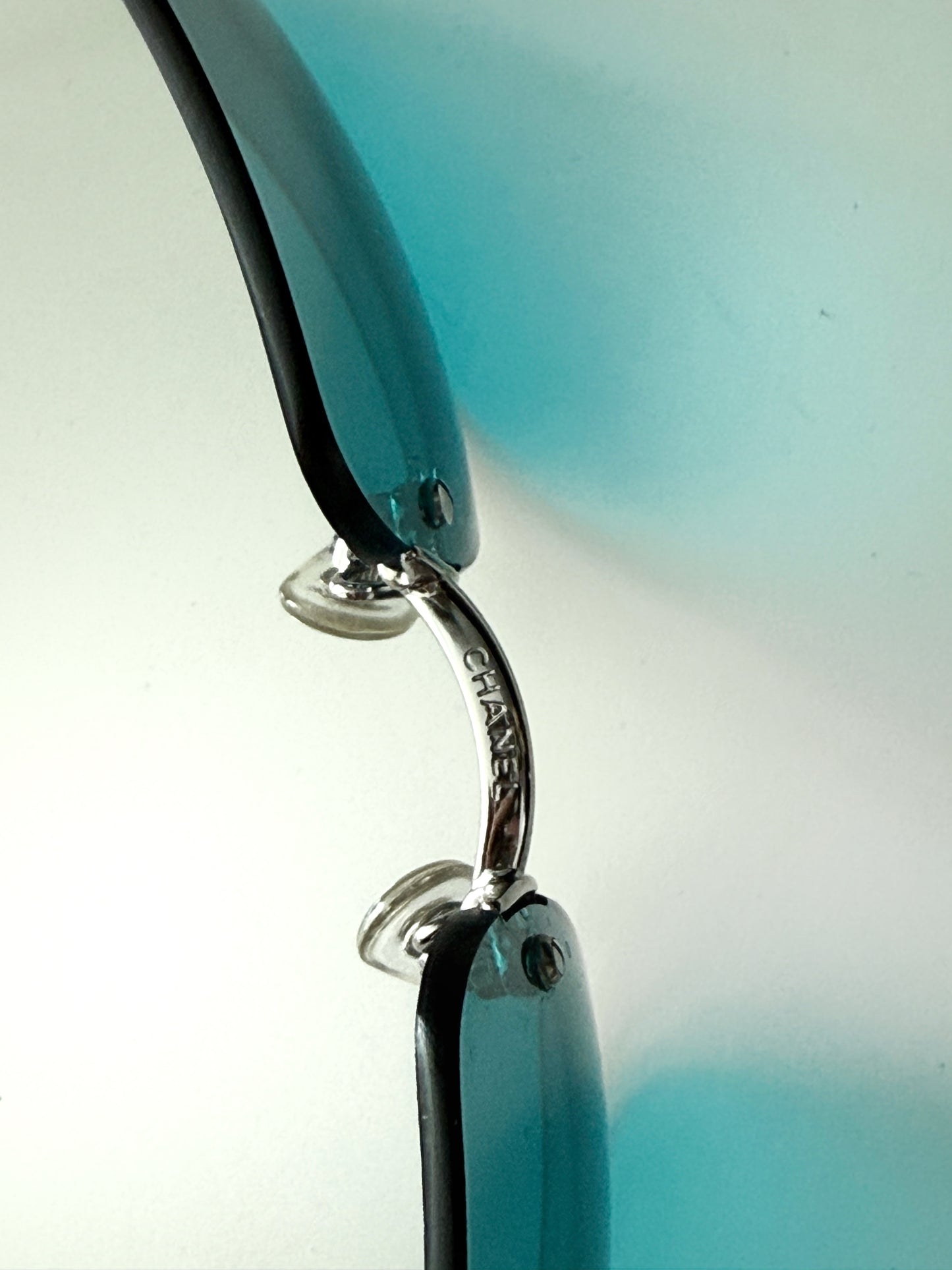 Y2K Blue Chanel Sunglasses