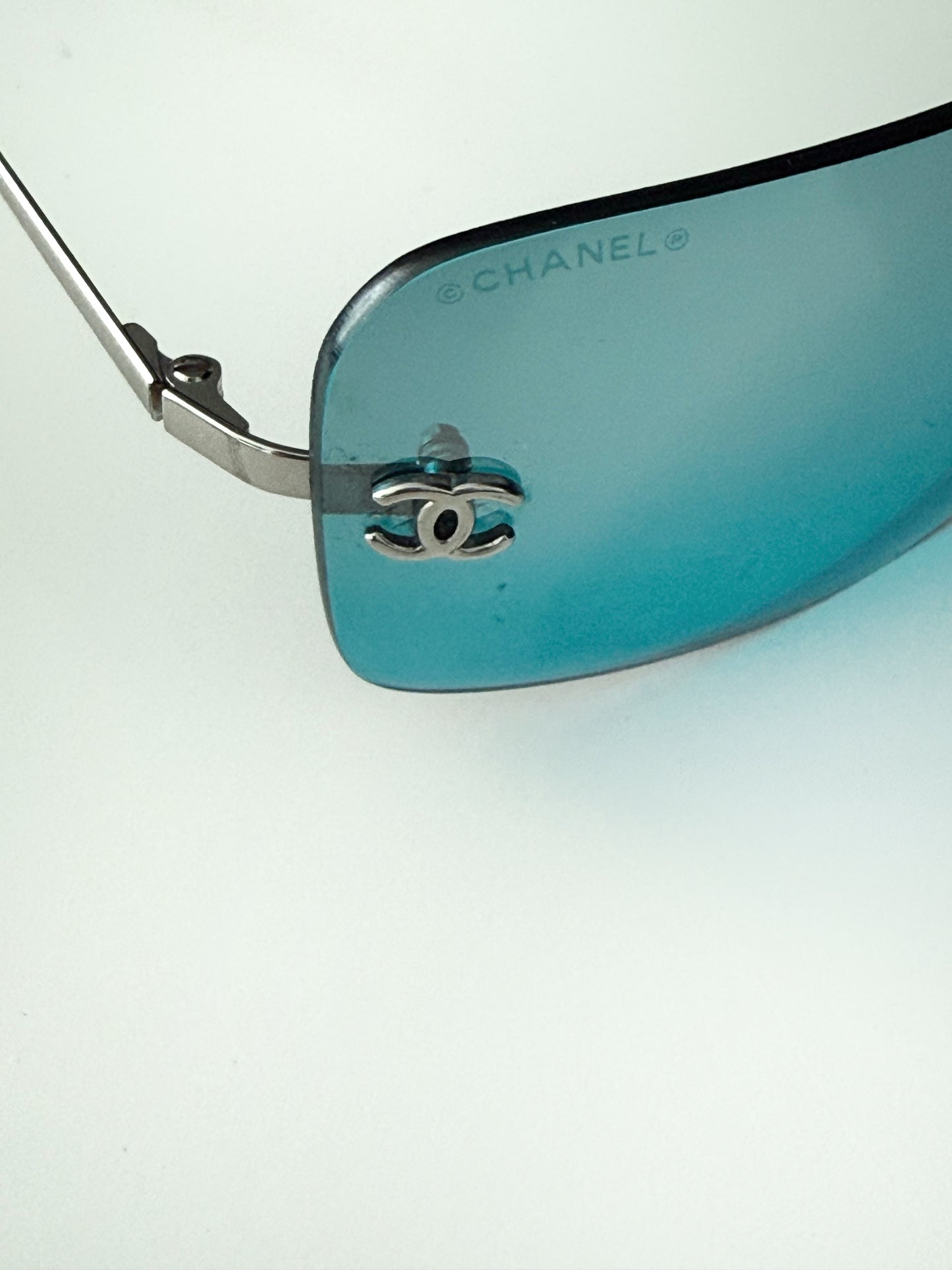 Y2K Blue Chanel Sunglasses