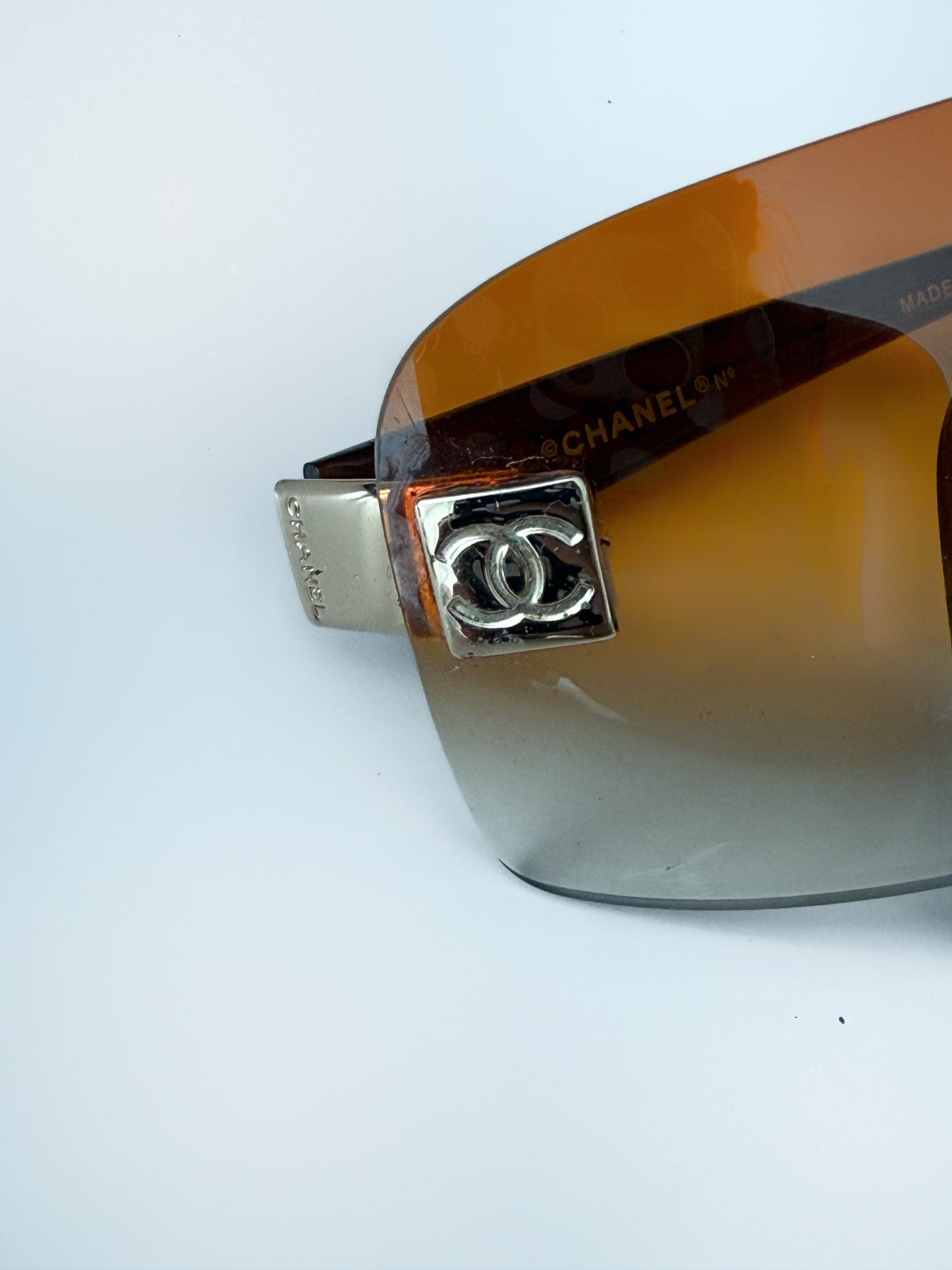Chanel Early 2000s Sunglasses (Orange)