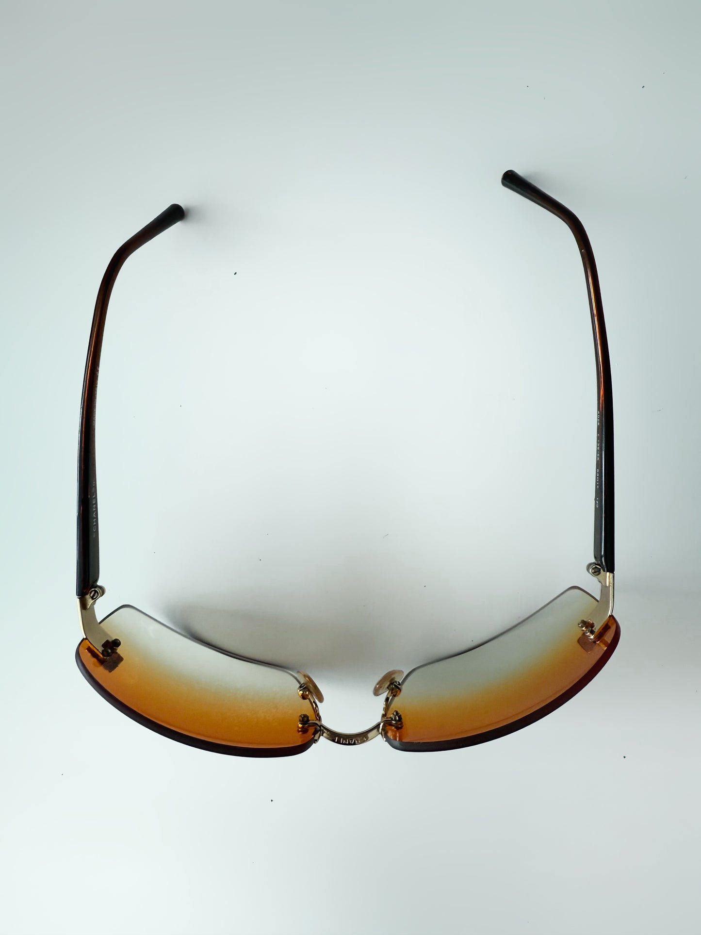 Chanel Early 2000s Sunglasses (Orange)