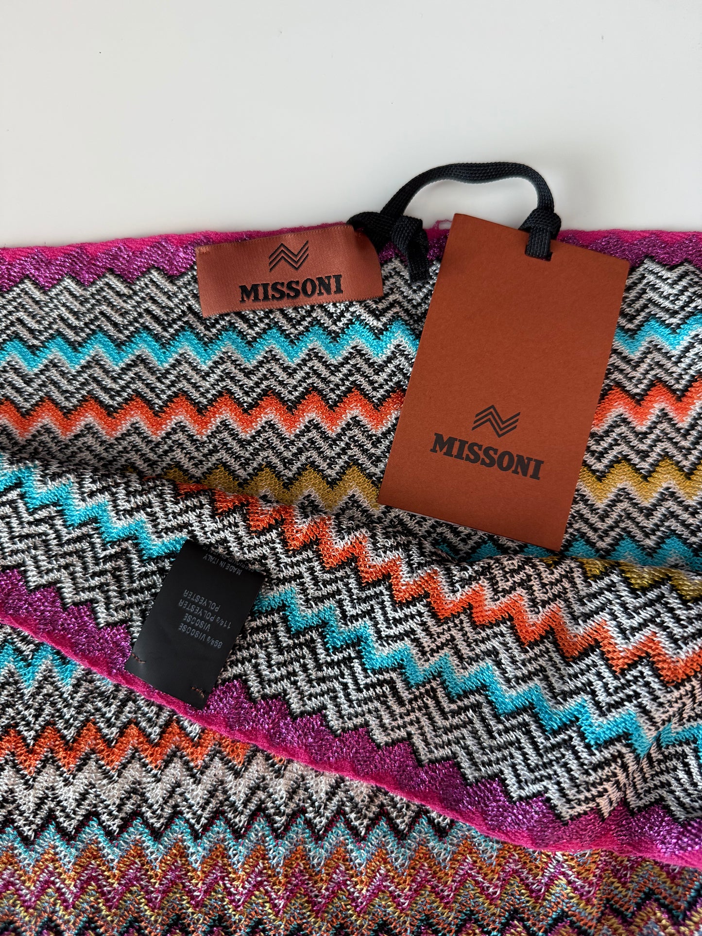Multi-Colored Missoni Fringe Wrap/Scarf