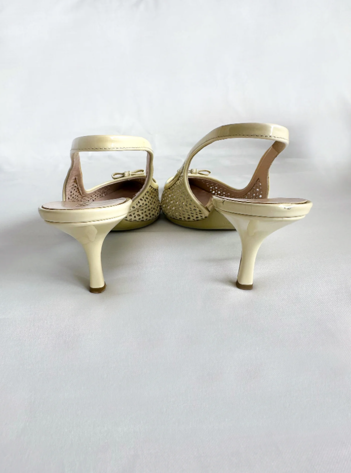 Pale Yellow Prada Kitten Heels(SOLD)