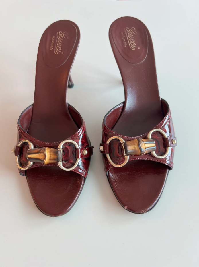 Maroon Gucci Horsebit Mules (SOLD)