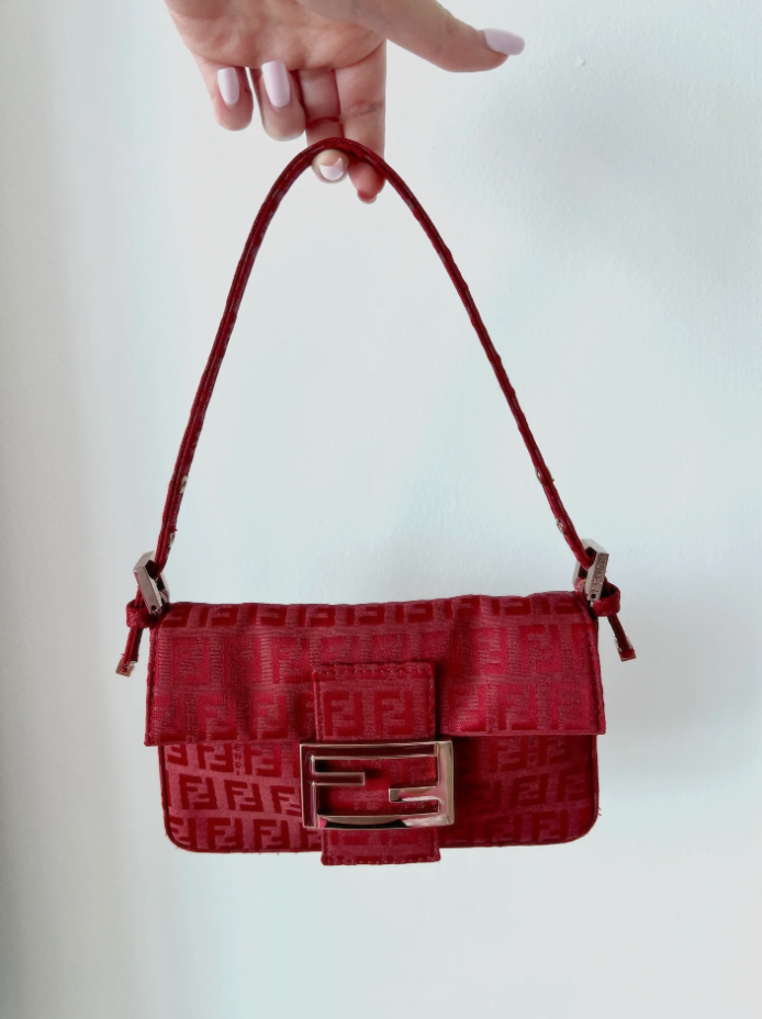 Red Fendi Mini Mini Mamma Baguette (SOLD)
