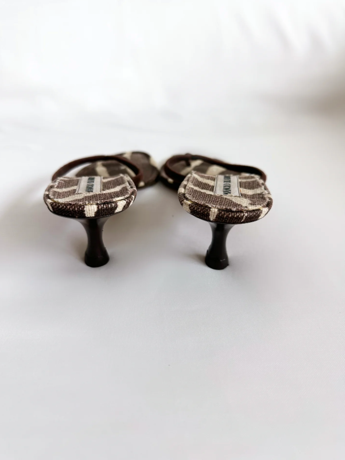 Zebra Manolo Blahnik Sandal Thong Heels (SOLD)