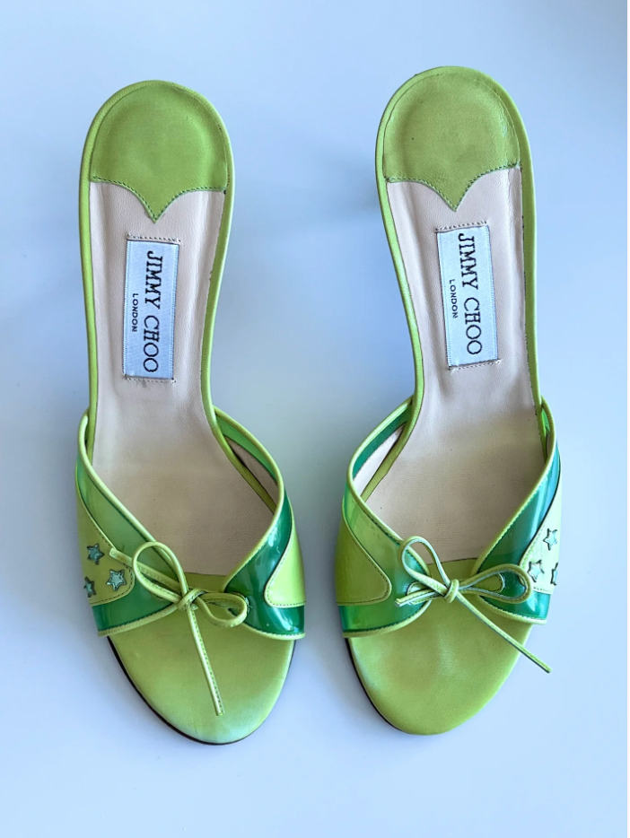 Green Jimmy Choo Mules (SOLD)