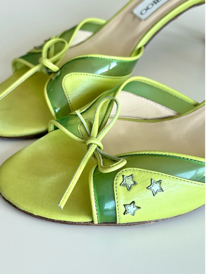 Green Jimmy Choo Mules (SOLD)