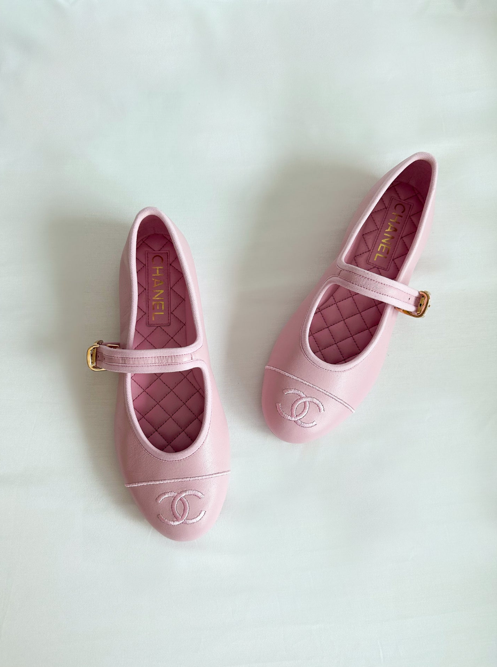 Pink Chanel Mary Jane Flats (SOLD)