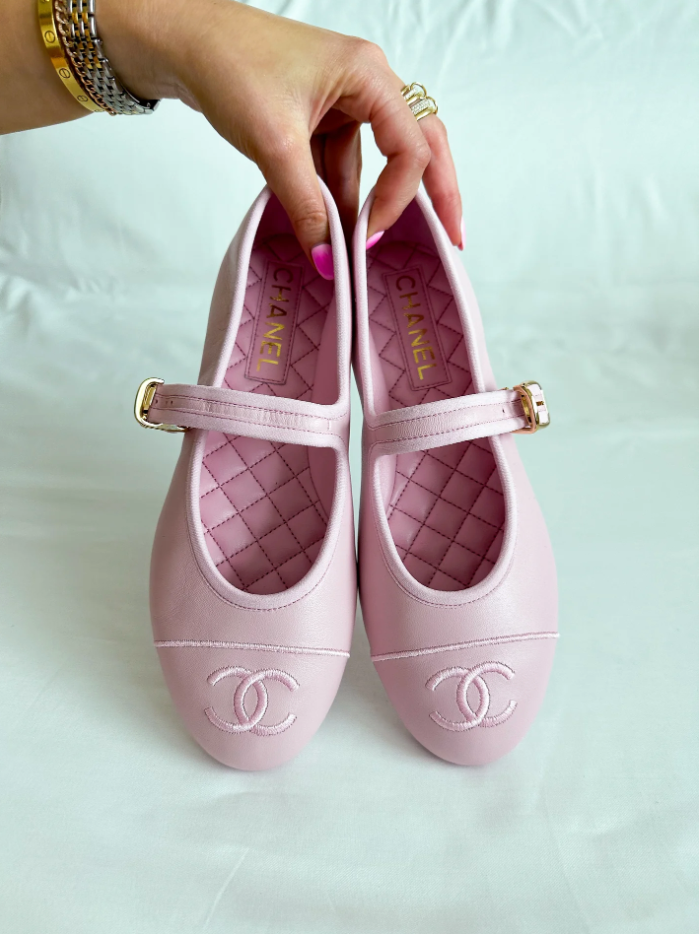Pink Chanel Mary Jane Flats (SOLD)