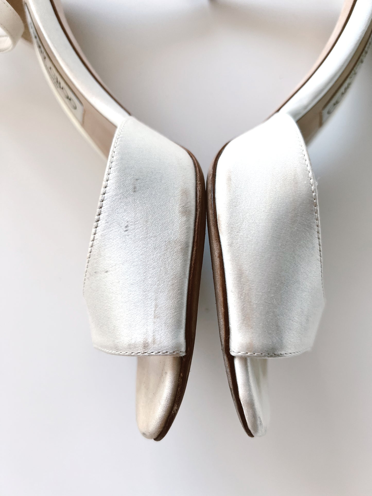 Jimmy Choo Satin Peep Toe Heel (38.5)
