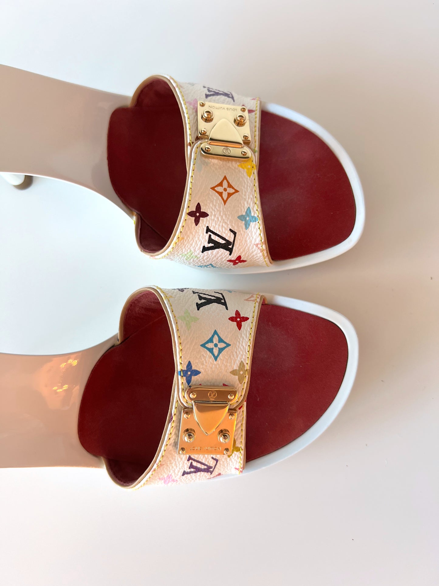 Louis Vuitton Multi-Color Mules (35)