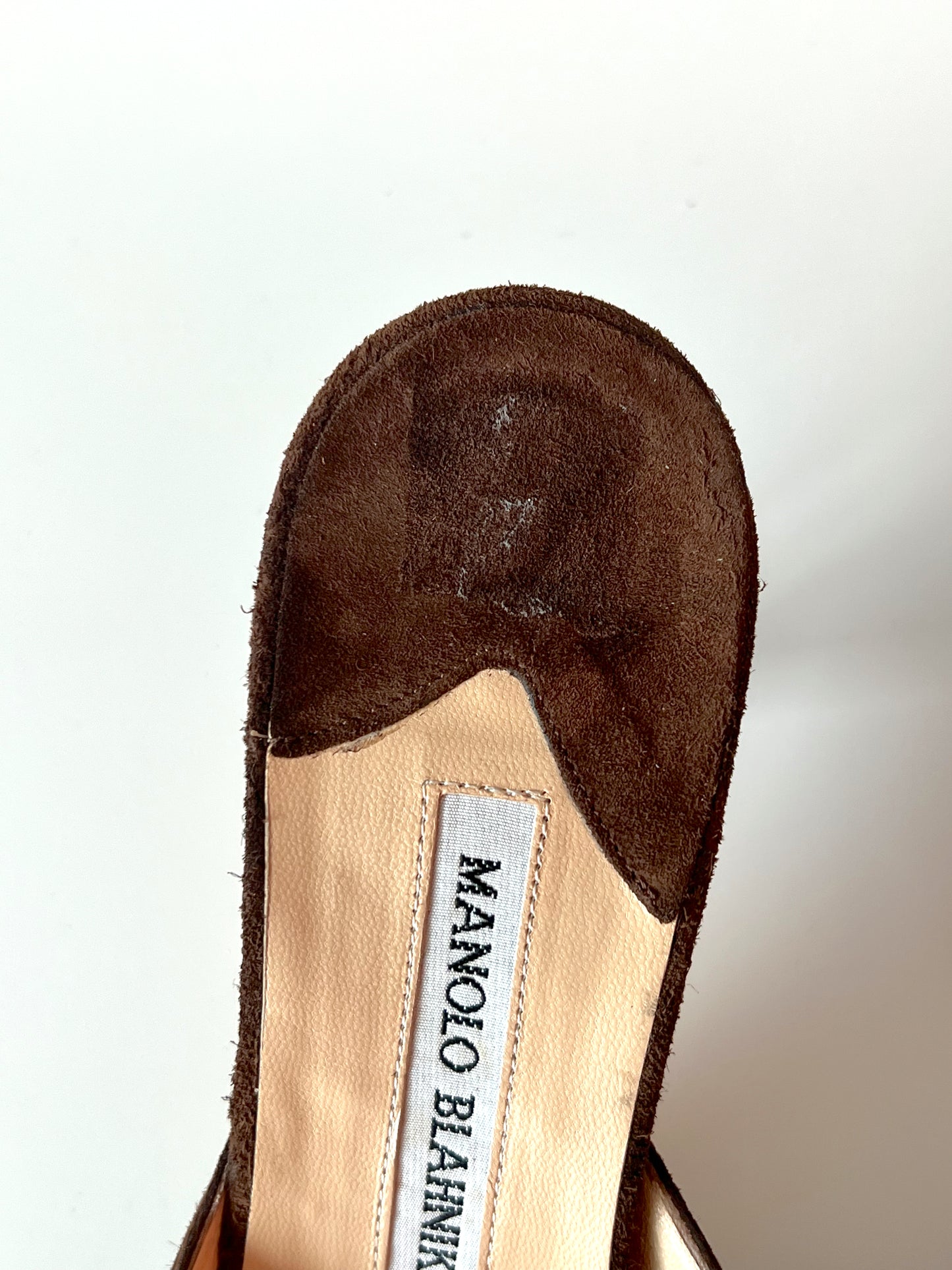 Chocolate Brown Manolo Blahnik Kitten Heels (38) (SOLD)