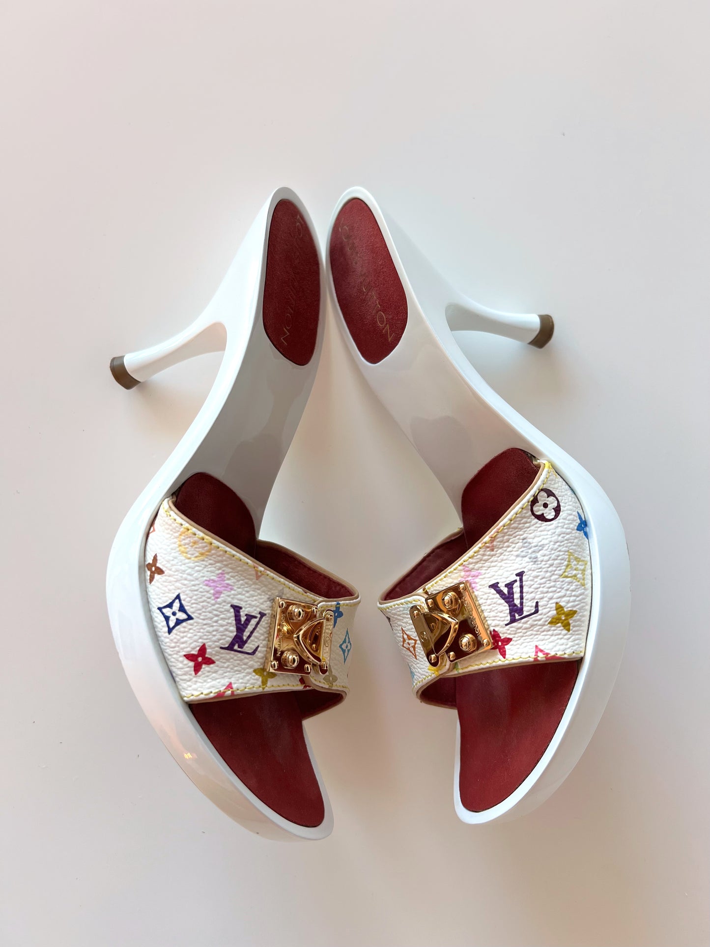 Louis Vuitton Multi-Color Mules (35)